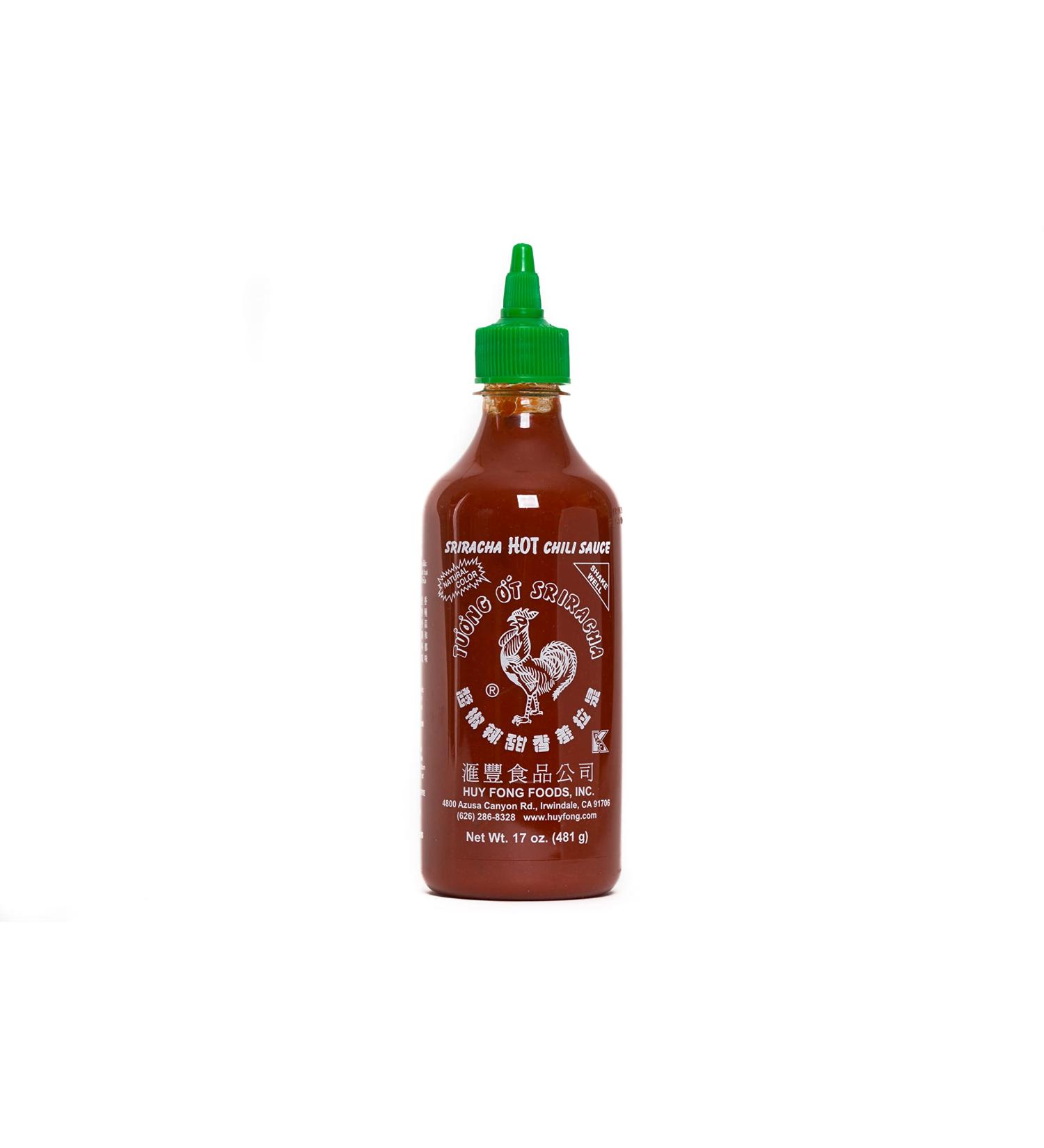 Huy Fong Foods Sriracha Chili Sauce 17 oz - Spicy Condiment for Cooking and Dipping - Buy Online on SooperMarket.com