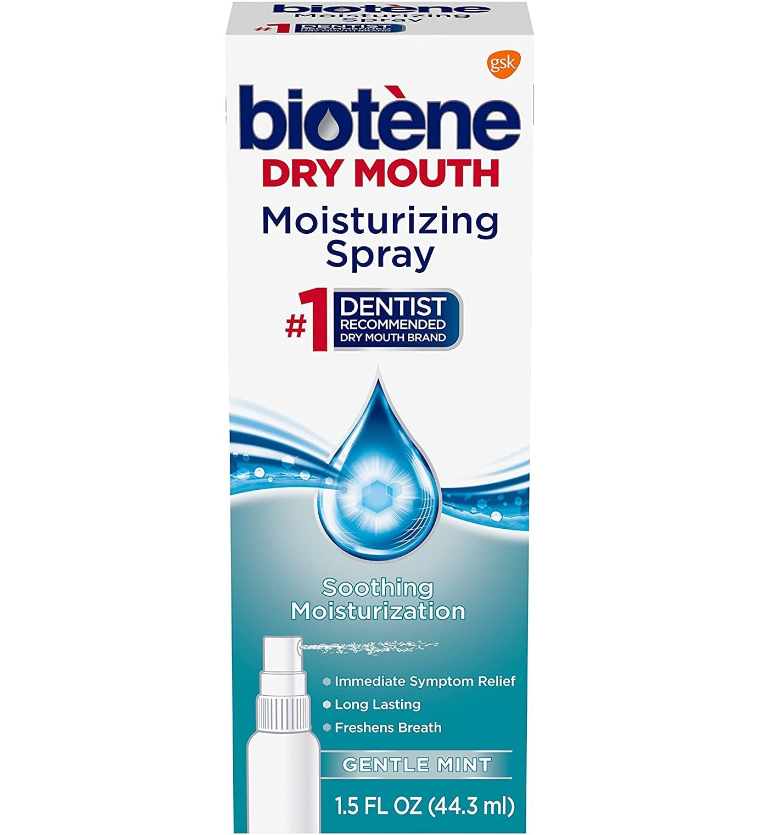 Biotene Moisturizing Mouth Spray 1.5 fl oz - Pack of 2 | Hydrating Oral Care Solution - Buy Online on SooperMarket.com