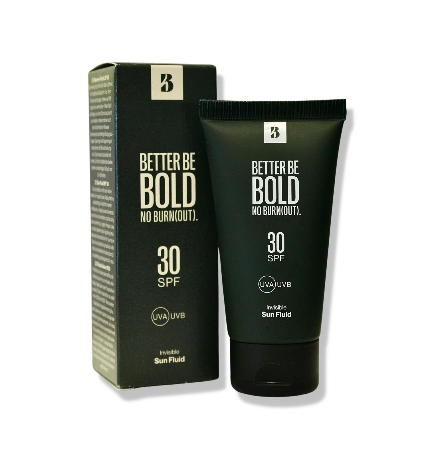 BETTER BE BOLD SPF 30 matting sun fluid for baldness and face. Sun protection with UVA and UVB filters. Waterproof absorbs quickly. Coral friendly and fragrance-free. Made in Germany - Buy Online on SooperMarket.com