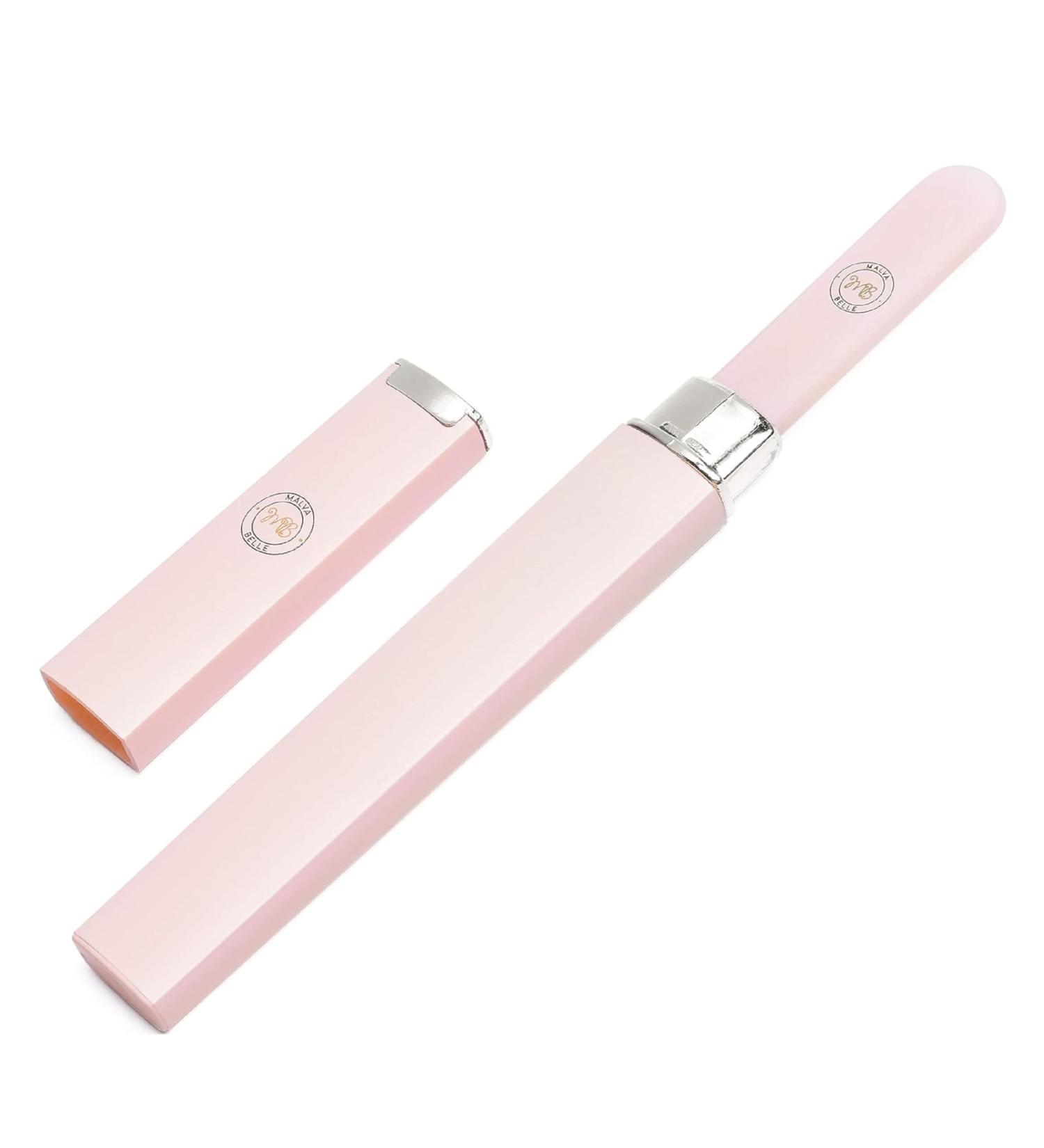 Malva Belle Best Crystal Glass Nail File Long Lasting Double Sided Tempered Glass File Professional Salon Manicure/Pedicure Filing Tool for Natural Nails - Pink (2 mm) Pink 2mm - Buy Online on SooperMarket.com