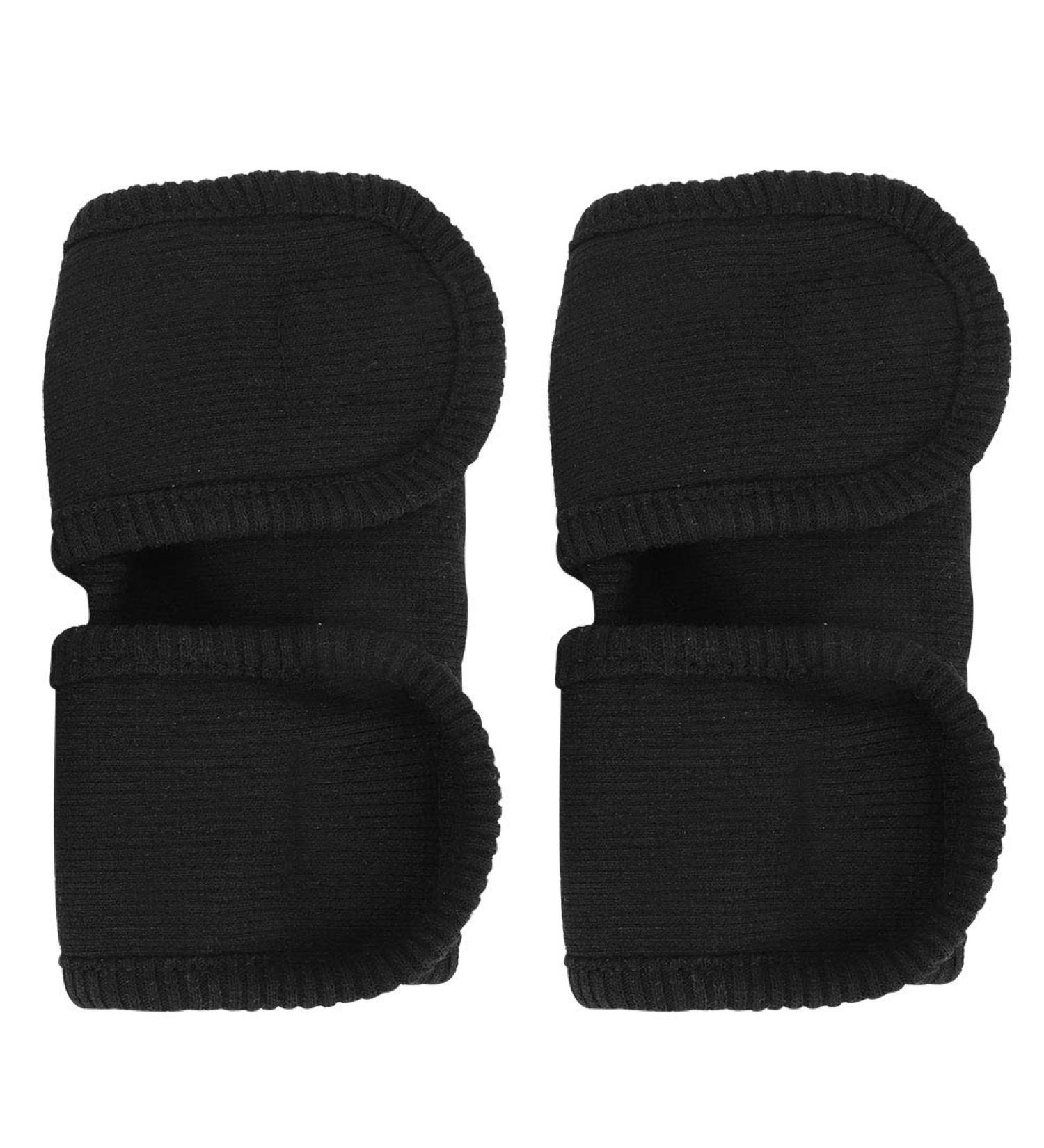 2Pcs Adjustable Dog Cat Leg Brace Elastic Warm Knee Pads for Surgery Wound Support and Stability for Injury Recovery Prevent Licking (Black) - Buy Online on SooperMarket.com