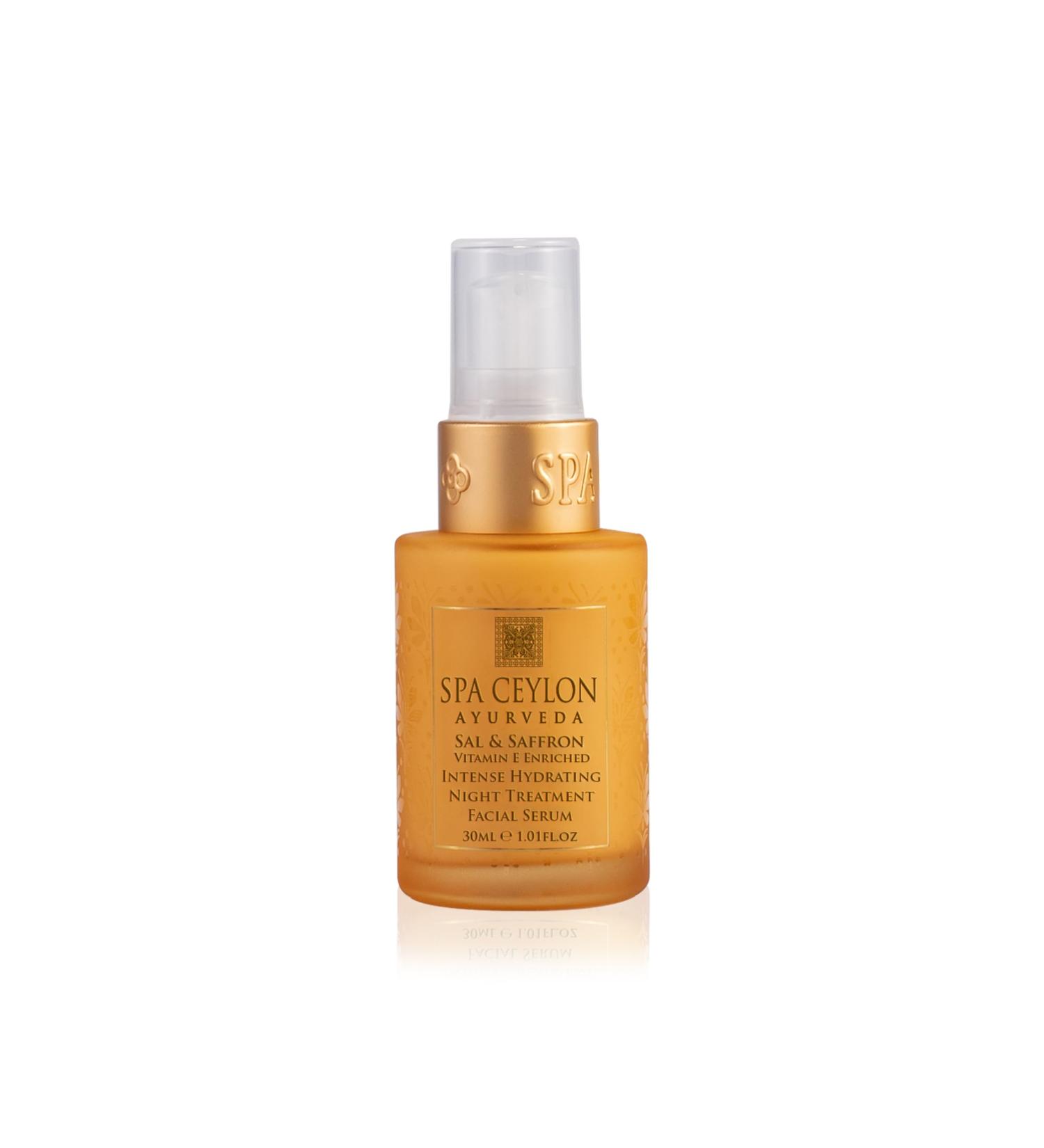 SPA CEYLON Sal & Saffron Vitamin E Night Treatment Serum | Deep Hydration & Skin Replenishment | International Shipping Available - Buy Online on SooperMarket.com