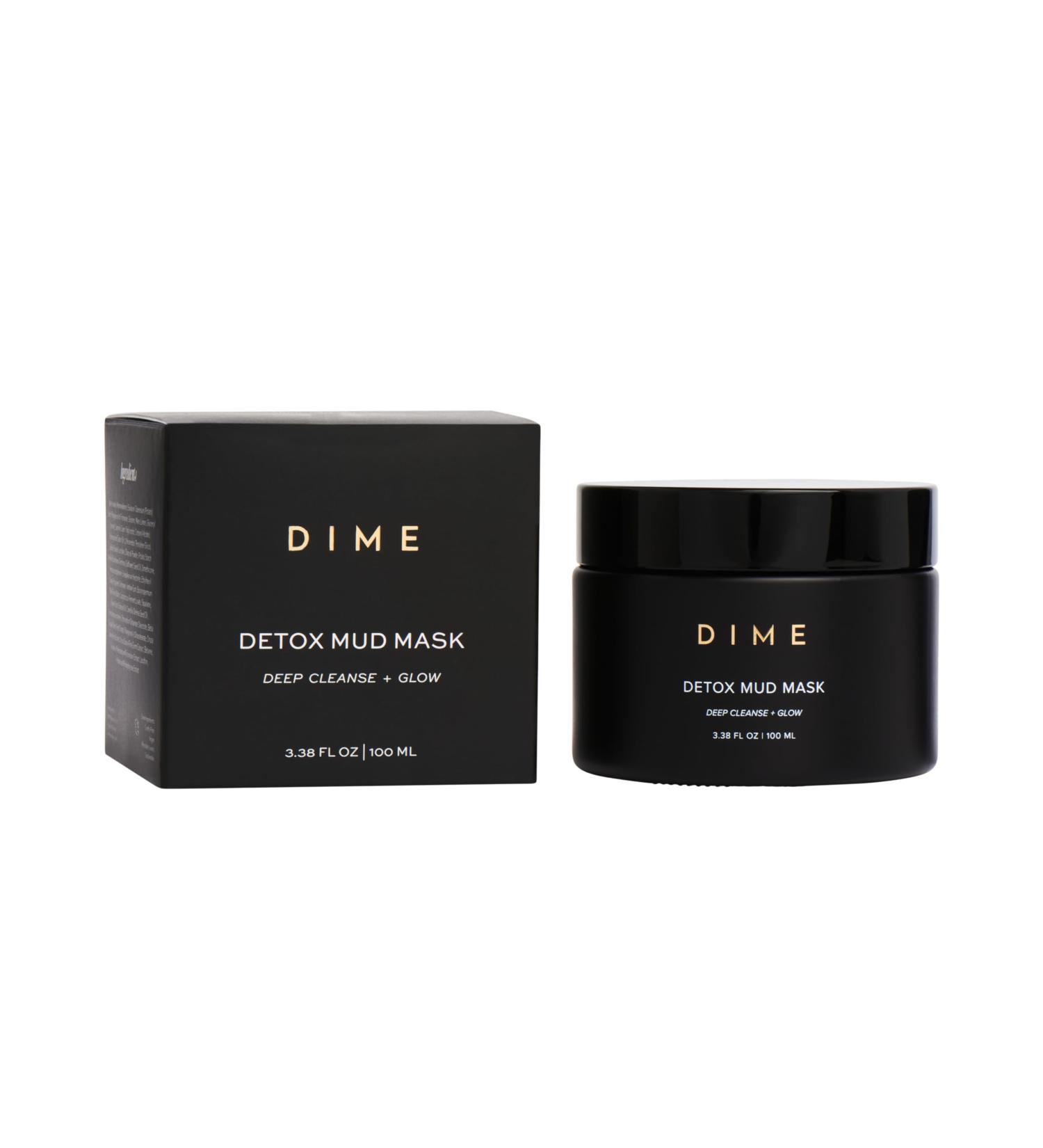 Dime Beauty Detox Mud Mask | Nourishing Dead Sea Clay Facial Mask for Dull Skin | 3.38 oz - Self Care Essentials - Buy Online on SooperMarket.com