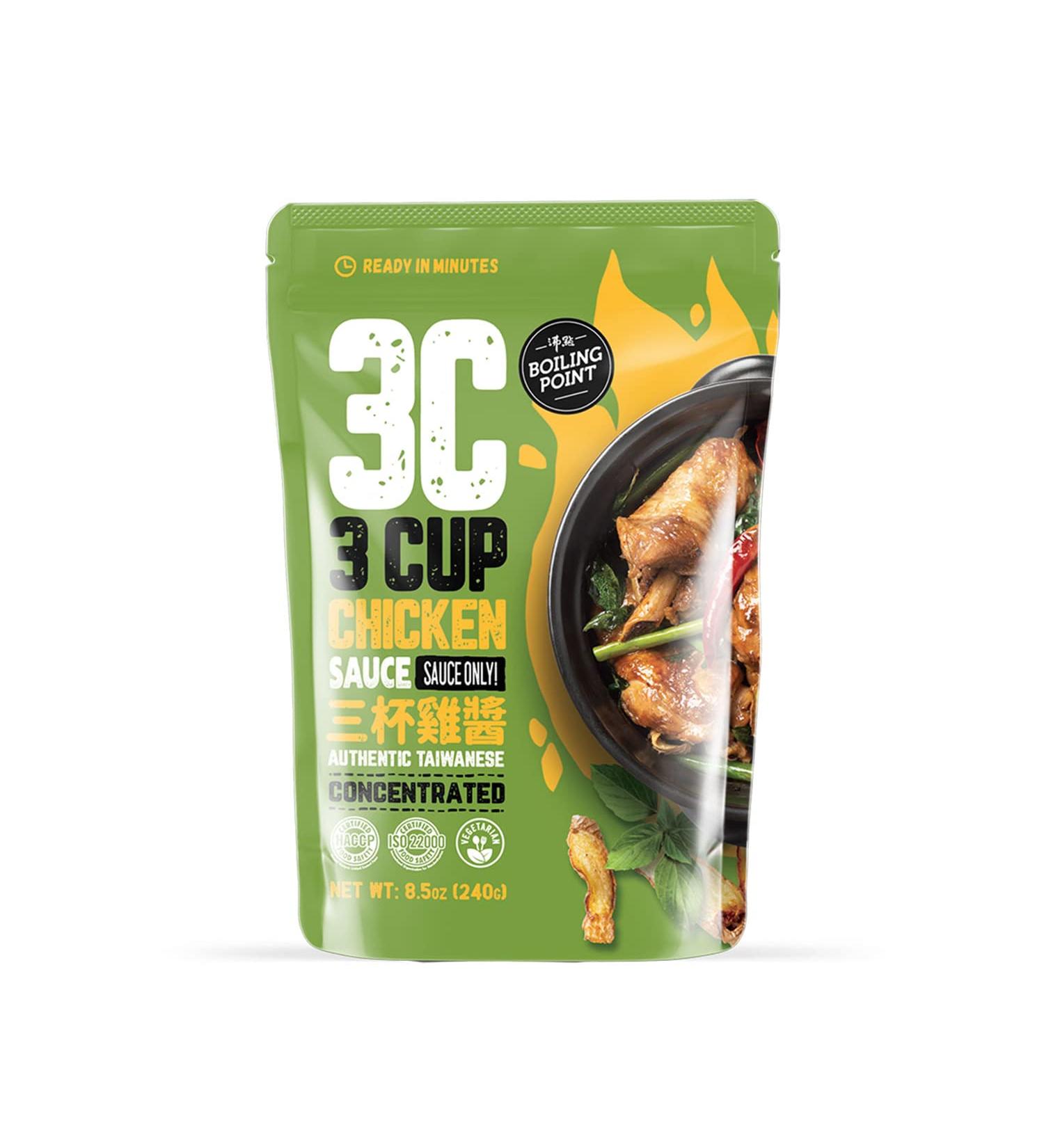 Boiling Point Classic Three Cup Chicken Sauce 8.5oz - Authentic Asian-Flavor Marinade for Chicken, Glaze for BBQ Ribs, Stir-Fry, and Everything Sauce Mix - Vegetarian Friendly - 1 Pack - Buy Online on SooperMarket.com
