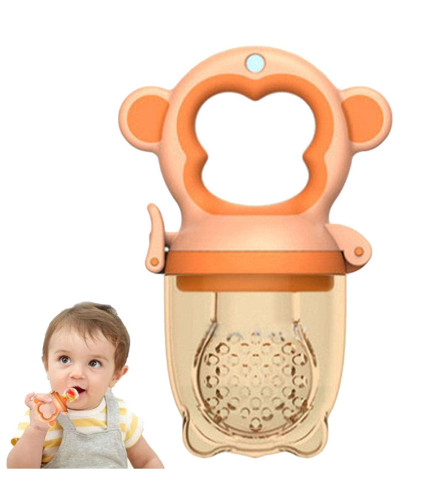 Baby Food Feeder | Silicone Nibbler Pacifier for Infants | Soft Bite Rings & Fresh Fruit Feeder - Buy Online on SooperMarket.com