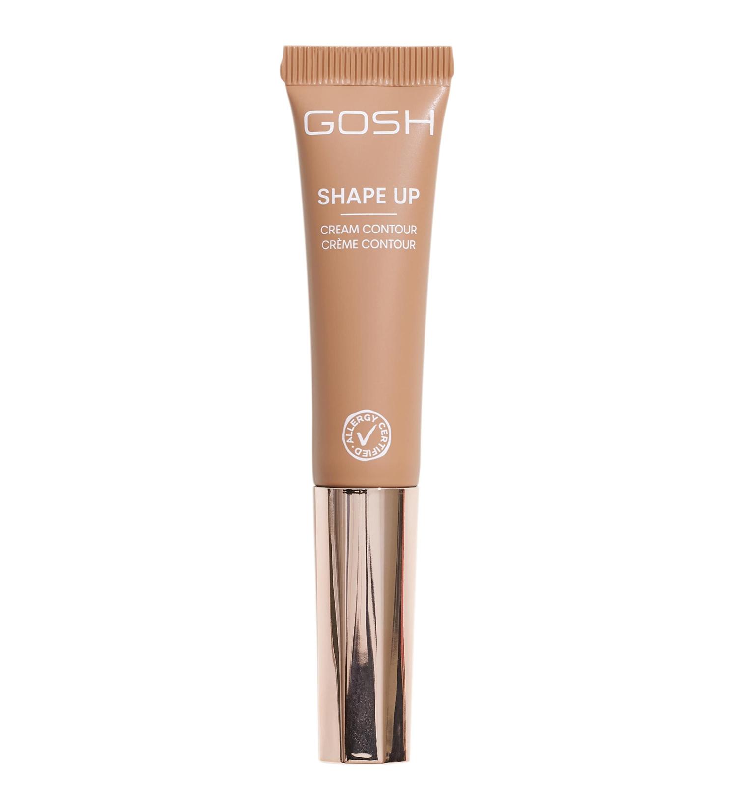 Gosh Cream Contour Shape Up Stick | Vegan Contouring & Defined Face | Built-in Sponge | Allergy Certified - Perfume-Free | 001 Fair-Medium - Buy Online on SooperMarket.com