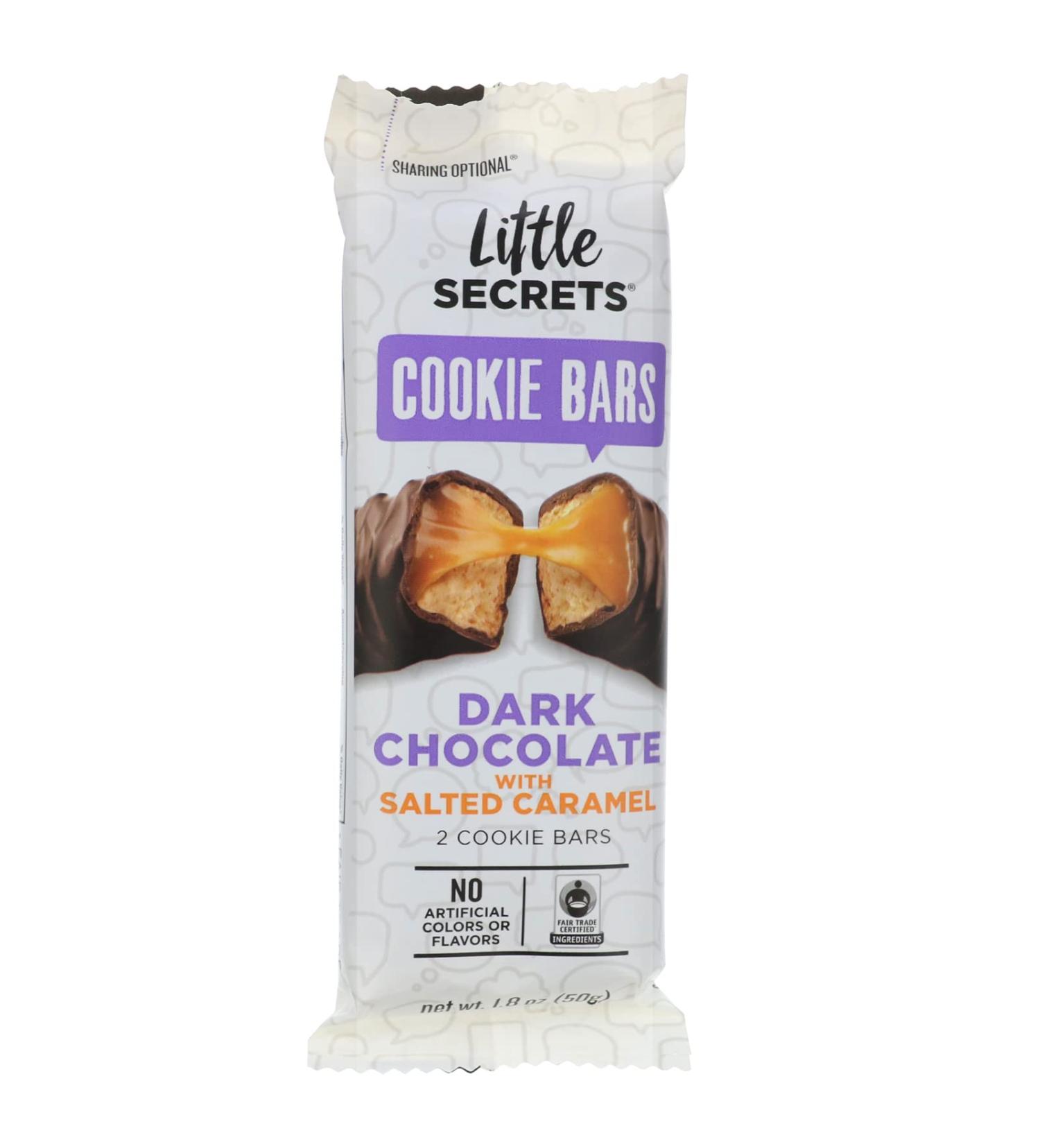 Little Secrets Dark Chocolate Cookie Bar Salted Caramel 1.8 oz (50 g)
