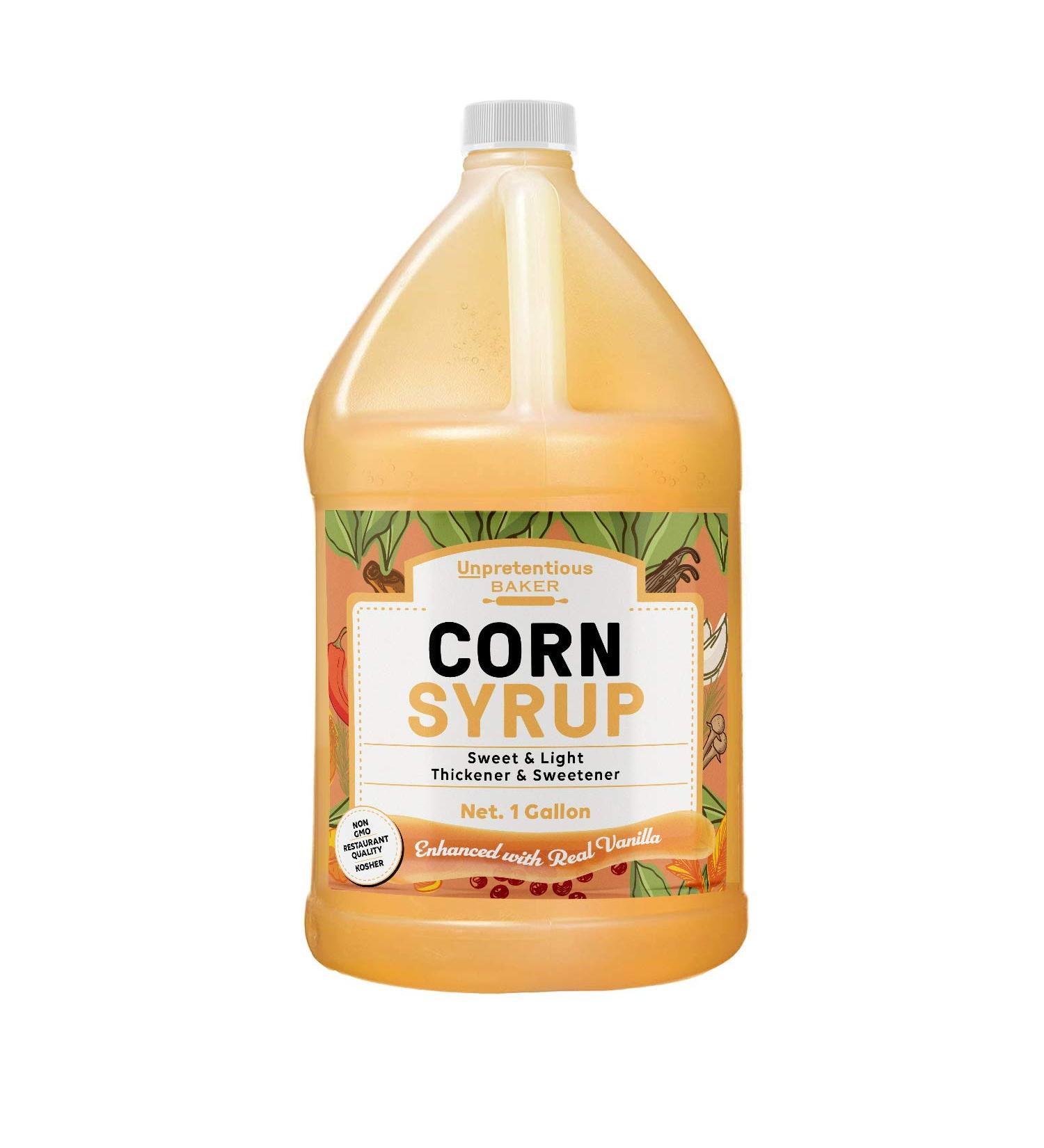 Unpretentious Baker Corn Syrup 1 Gallon Jug - Light Syrup with Real Vanilla - Gluten Free - Natural Sugar Substitute - Buy Online on SooperMarket.com