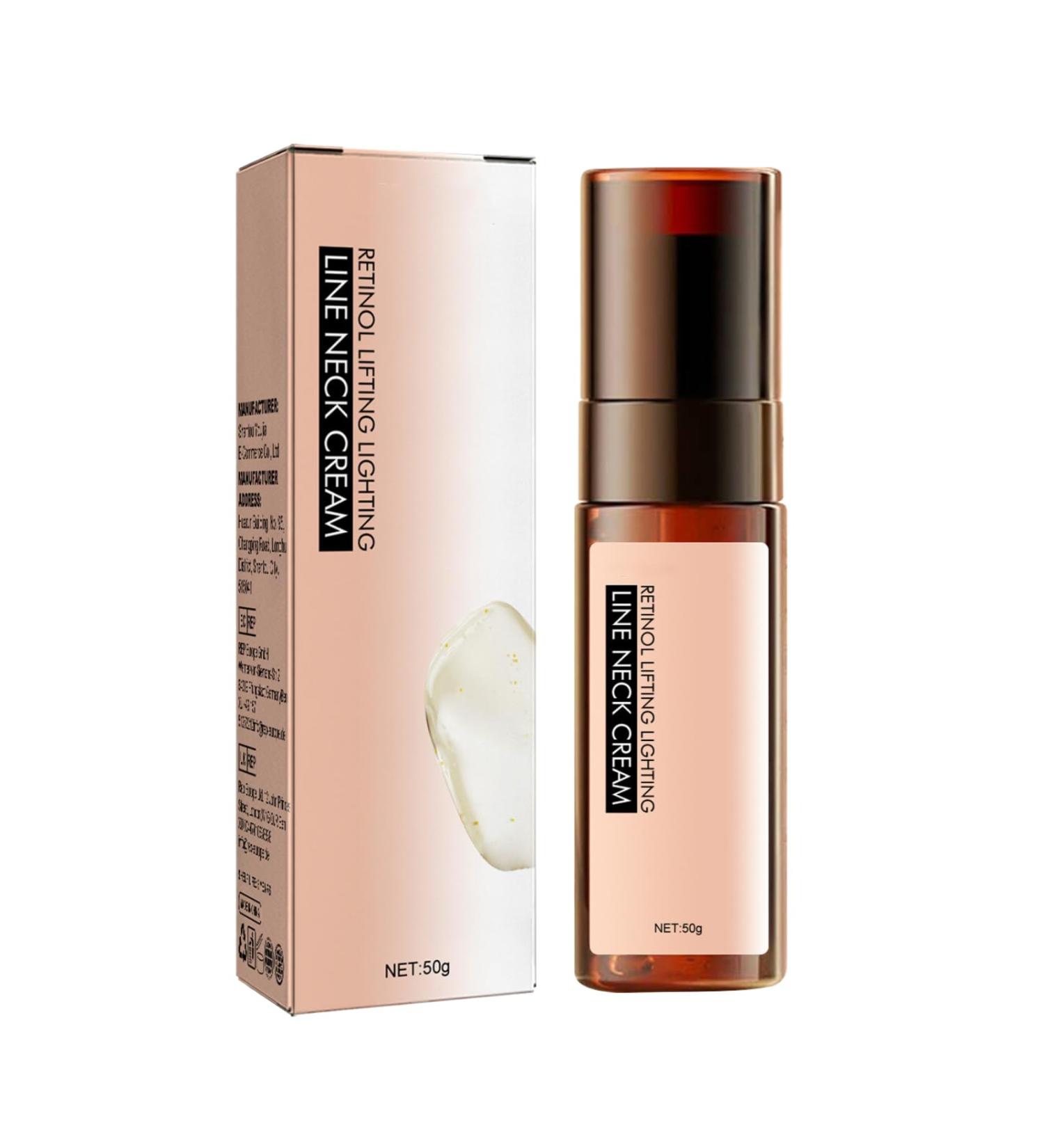 Retinol Neck Firming Cream Anti Wrinkle Neck Cream Tighten and Lift Neck Cream Black Neck Remover Vitamin E Hydrating Lifting and Smoothing Sagging Skin Night Cream for Women - Buy Online on SooperMarket.com