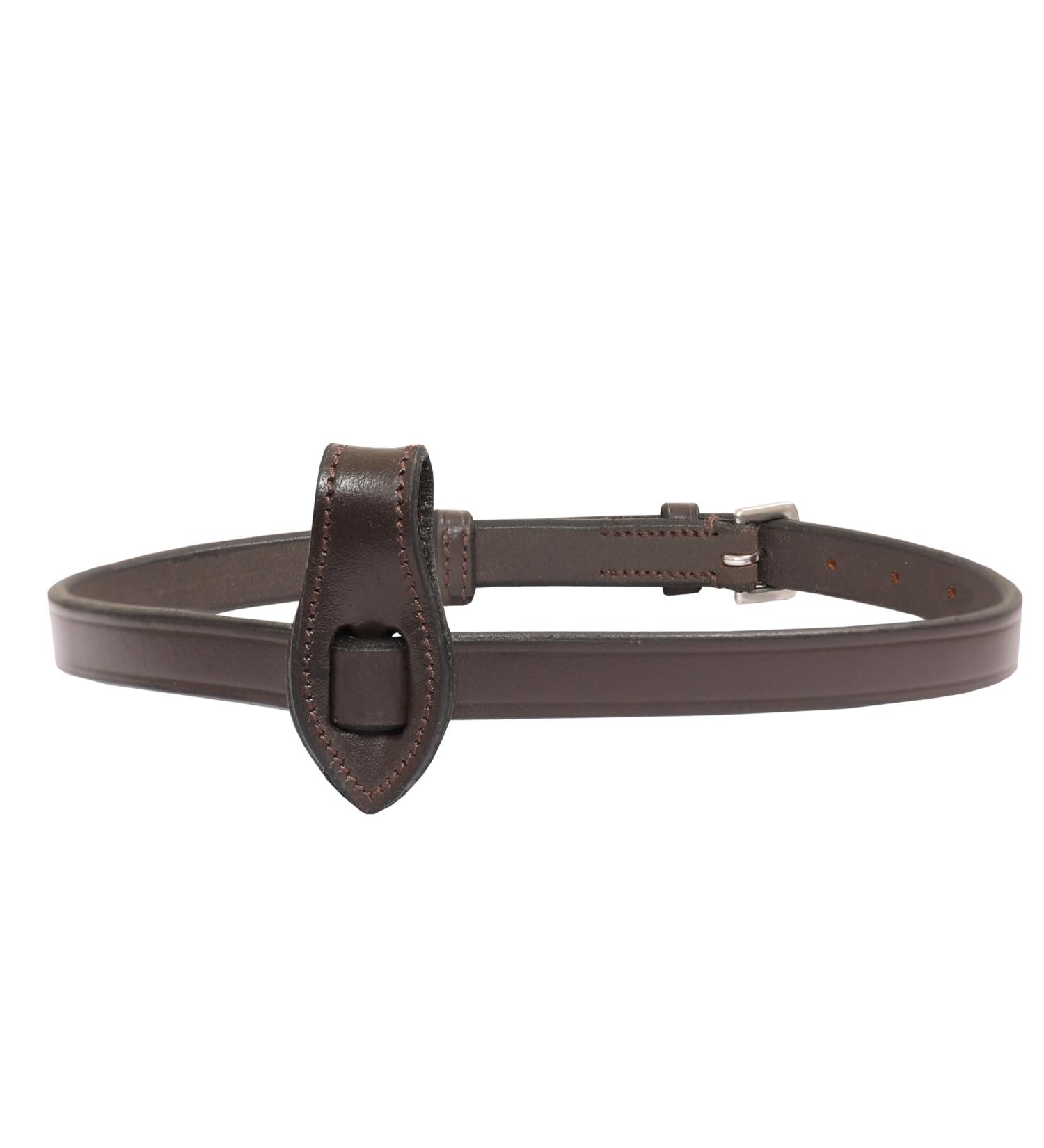 Exionpro Leather Flash Nose Strap Fastening with Belt | Black & Brown | Full Cob Over Pony Sizes - GR Braun (Havana Brown) Horse Gear - Buy Online on SooperMarket.com