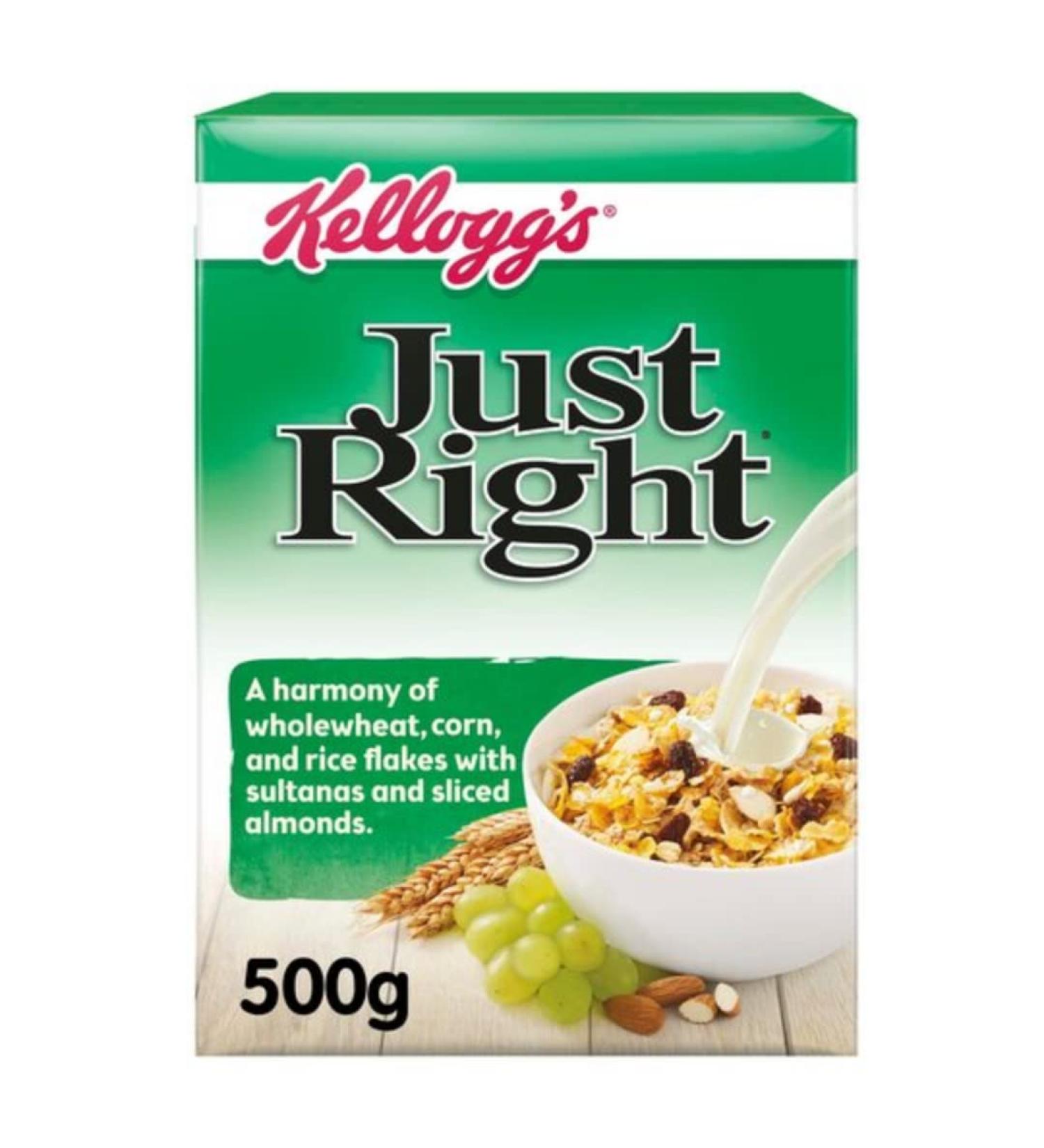 Kellogg's Just Right Cereal 500gr x 5 pack