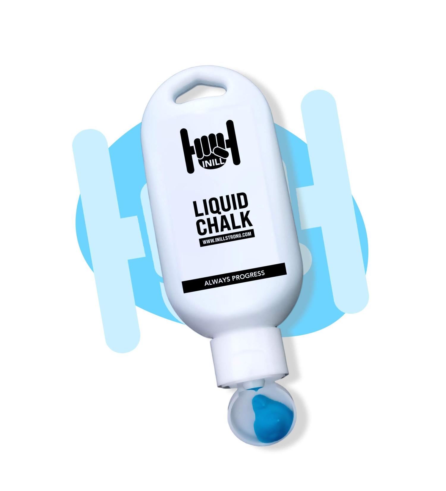 Inill Liquid Chalk - 50ml Blue | Non-Toxic Gym Chalk for Weightlifting, Powerlifting, and Rock Climbing | Exercise and Workout Lifting Chalk - Buy Online on SooperMarket.com