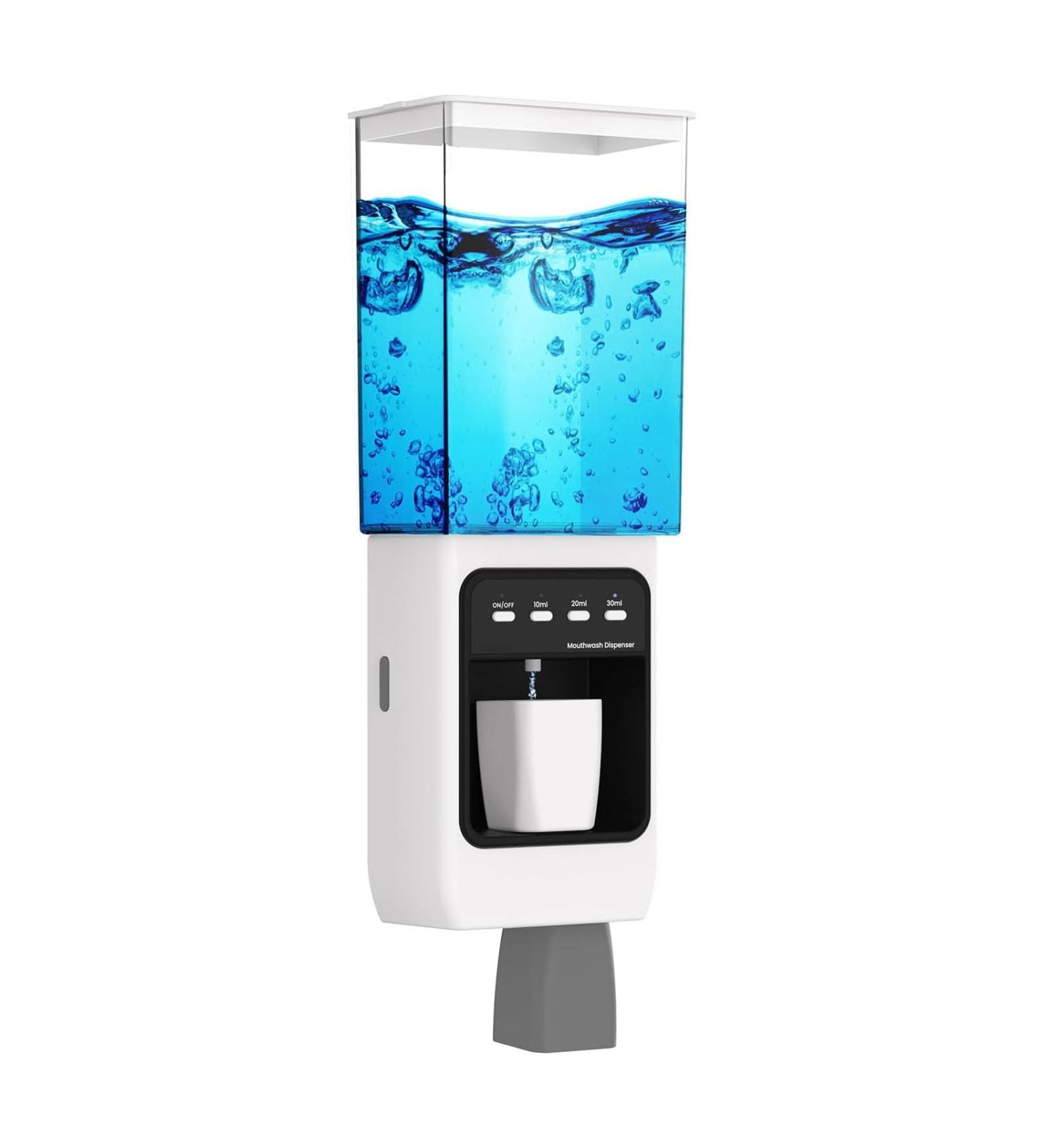 Mundwater Automatic Mouthwash Dispenser - Infrared Sensor Anti-Drop Pump & 2 Magnetic Cups - Ideal for Bathroom Use | International Shipping - Buy Online on SooperMarket.com