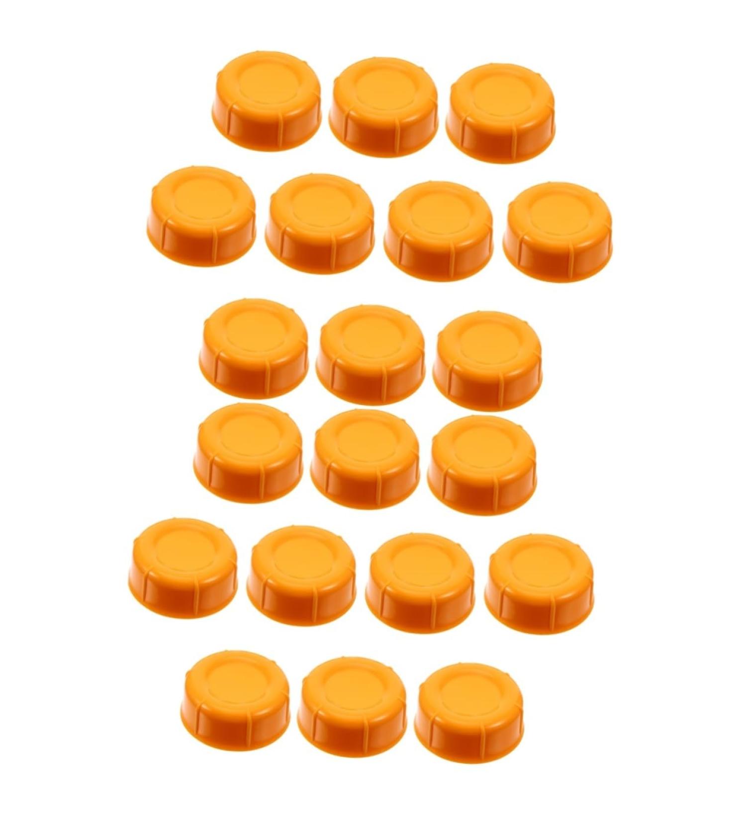 Vaguelly Breastmilk Bottles Cap 20 Pcs Baby Bottle Seal Cap Water Bottle Travel Food Grade Pp Water Proof Leak Proof Lids Orangex2pcs 4.3x4.3x1.5cmx2pcs - Buy Online on SooperMarket.com