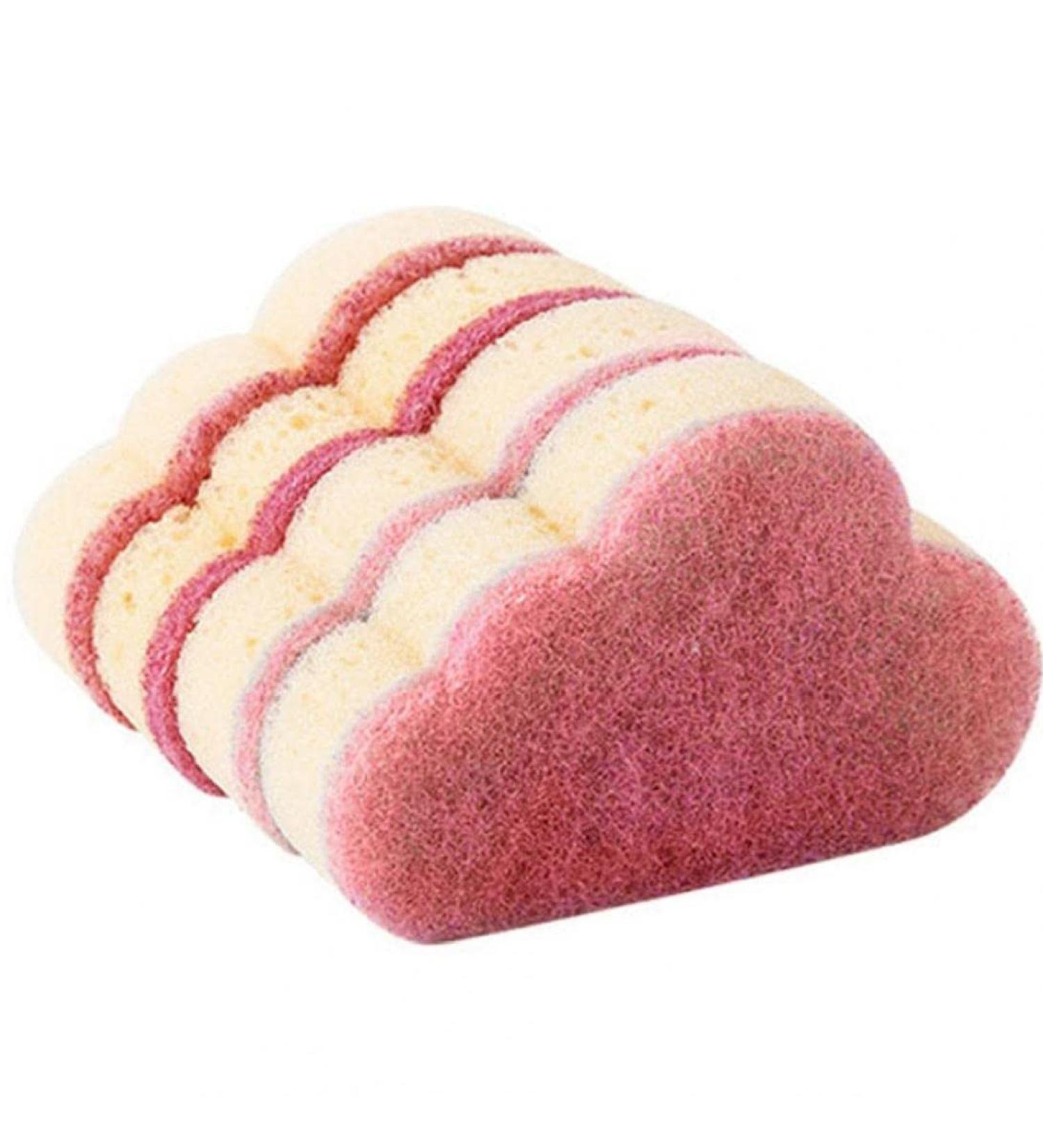 4pcs Kitchen Cleaning Sponges Multi-Functional Cloud Sponge Washing Cloth Car Washing Glass Washing Pads Sponges Red - Buy Online on SooperMarket.com