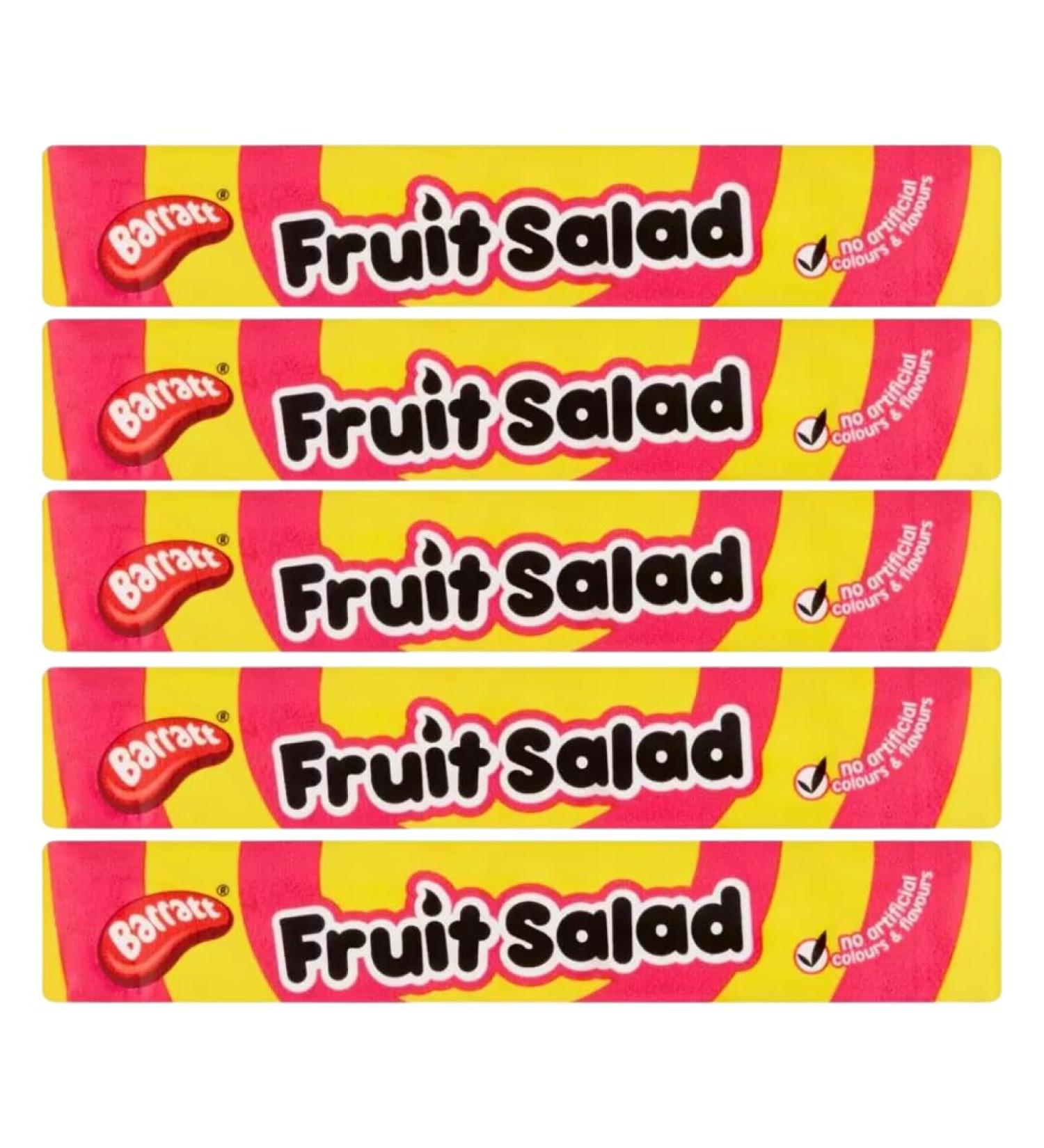 Sweets Bundle With Barratt Fruit Salad Stick Packs 36g (5 Pack)