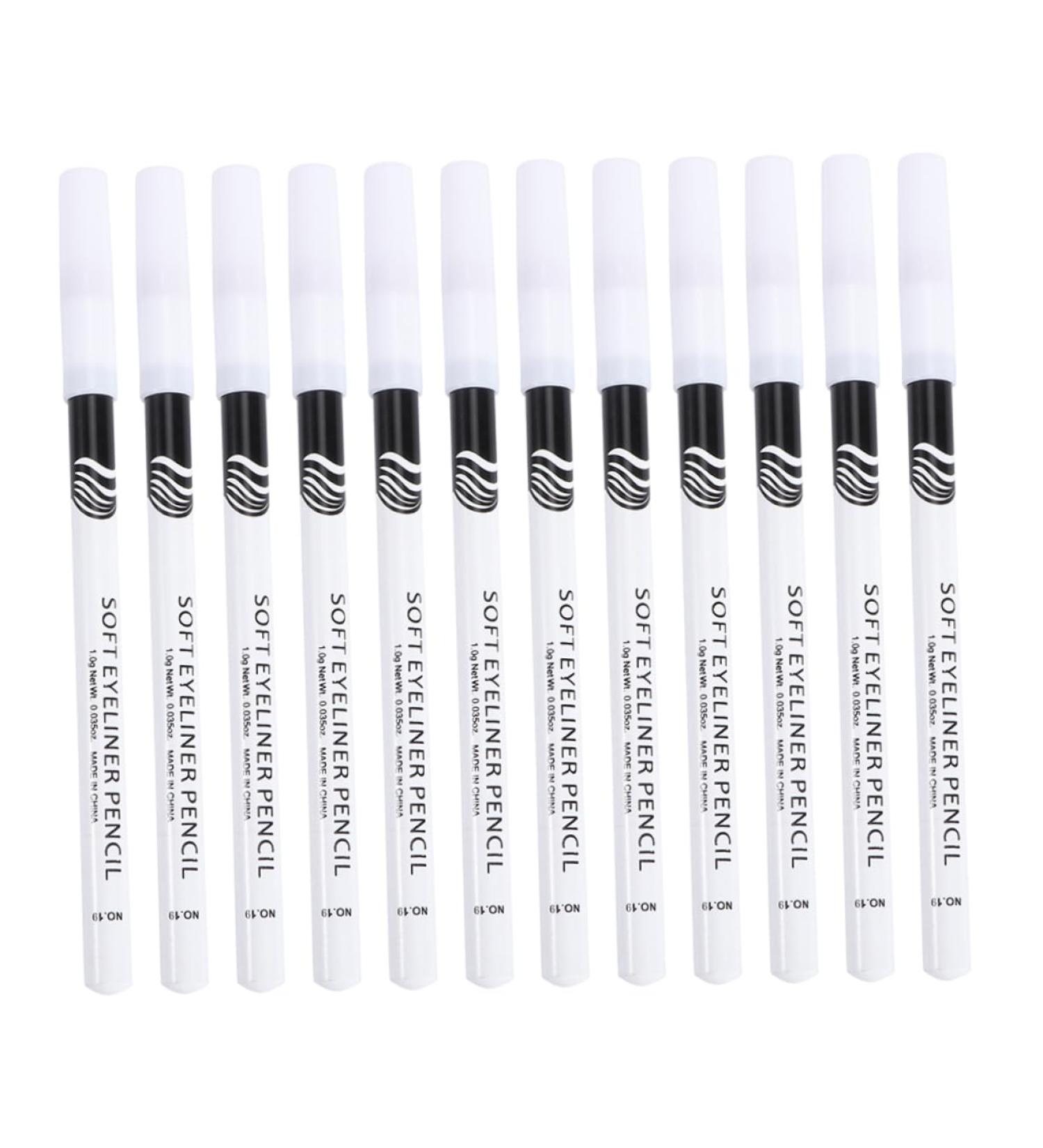 PLAFOPE 72 Pcs Eyeliner Pencil Hair Braiding Sponge Eye Line Drawing Tool Eye Line Pencils Wooden Pole White - Buy Online on SooperMarket.com