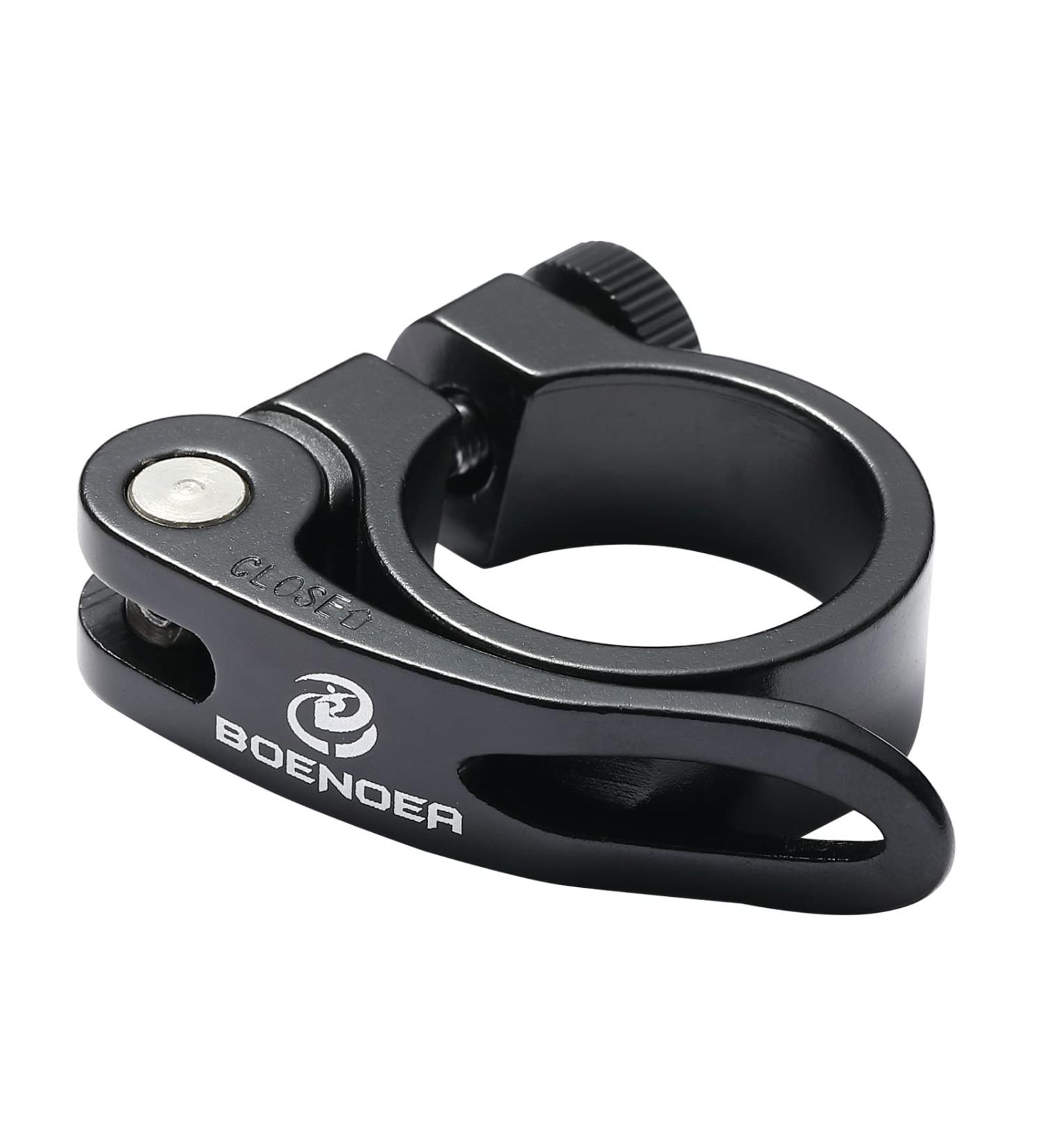 Boenoea Bicycle Quick Release Seatpost Clamp Anodised Aluminium Alloy 31.8mm/34.9mm 34.9mm-black - Buy Online on SooperMarket.com