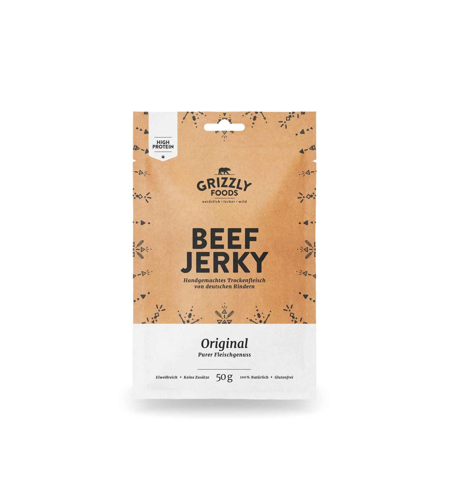 Authentic German Beef Jerky Set - 5 Pack of Original Dried Beef (250g) for International Shipping - Buy Online on SooperMarket.com