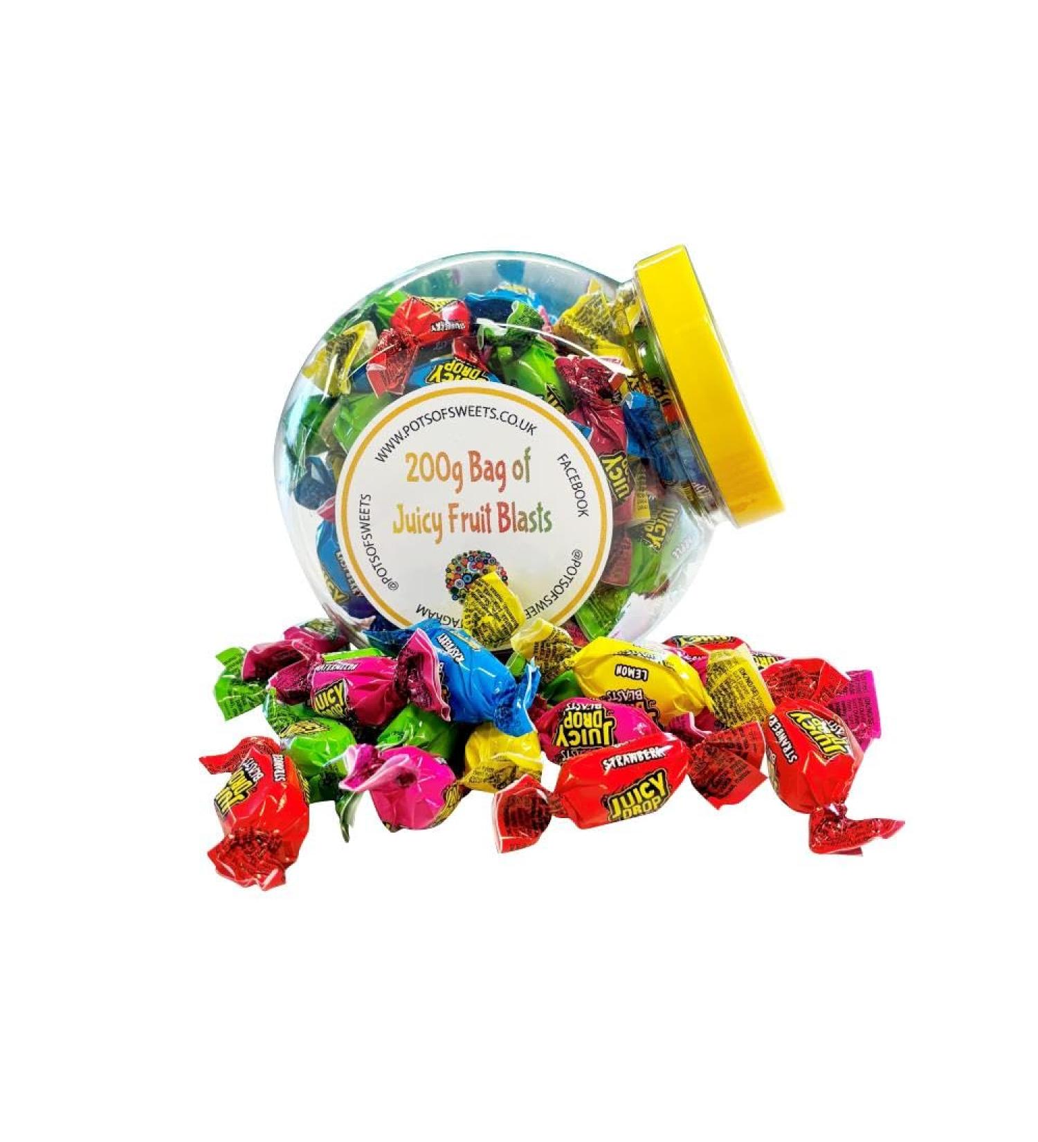 200g Cookie Jar of Juicy Drop Fruit Blast Sweets - Buy Online on SooperMarket.com