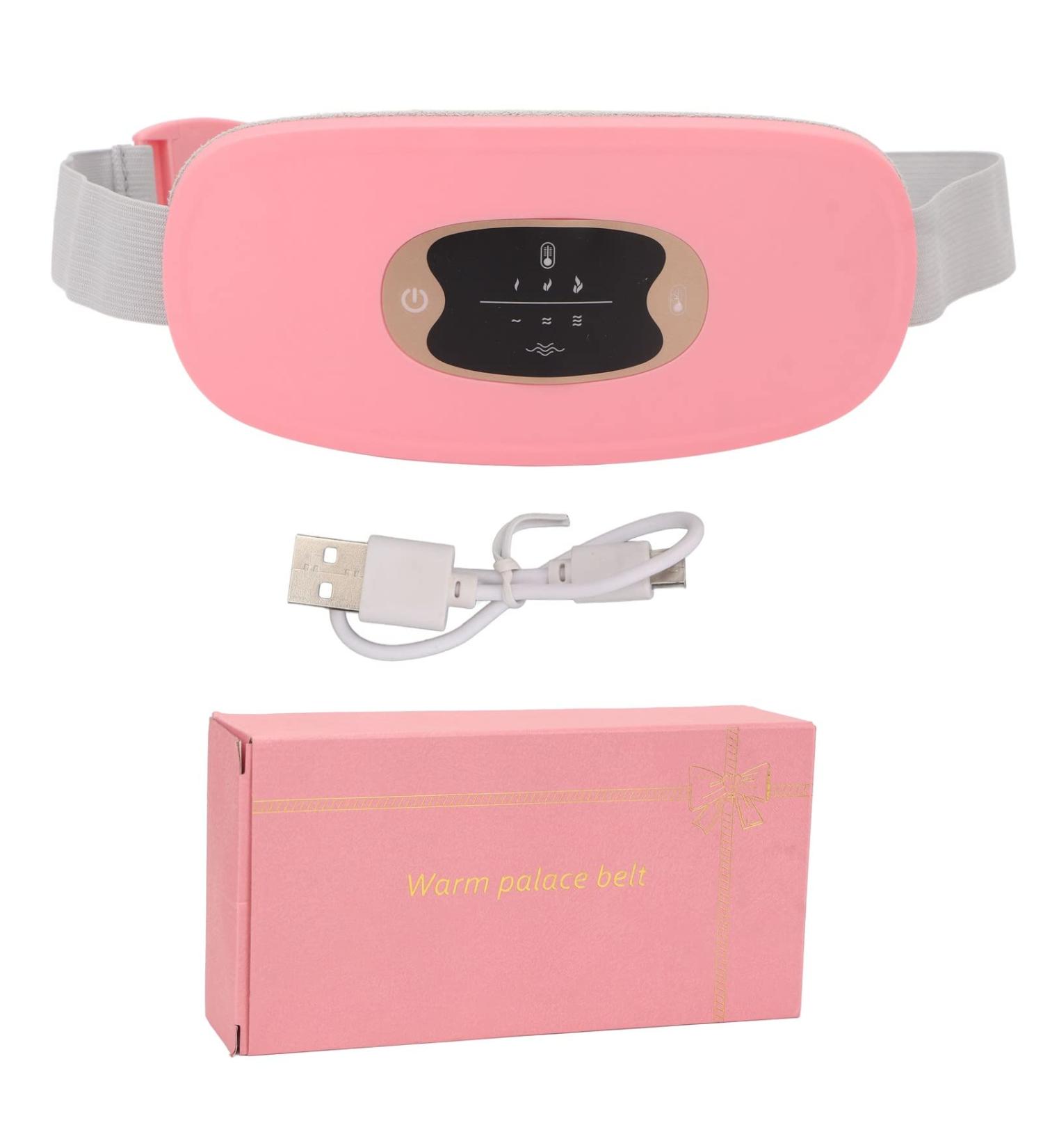 Menstruation Heating Pillows | Fast Heating Adjustable Vibration Massage Waist Belt for Women & Girls - Buy Online on SooperMarket.com