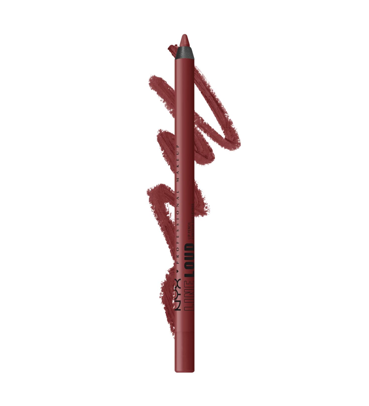 NYX Professional Makeup Lipliner - Matte Kiss-Proof Long-Lasting Smudge-Proof - Line Loud in Wine-Ing | Shop Internationally - Buy Online on SooperMarket.com