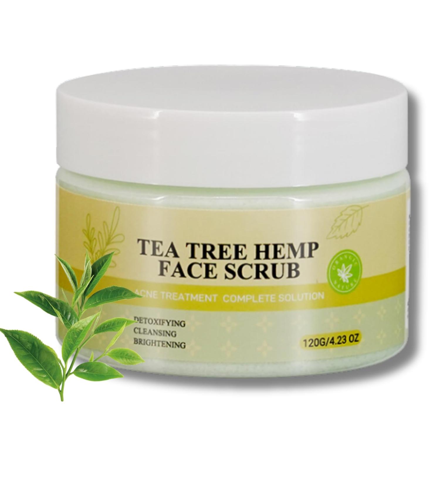Tea Tree Face Scrub Face Exfoliator Tea Tree Body Scrub Body Exfoliator Moisturizing Body Spa Care Face Skin Care Scrub For Bikini Area Neck Butt Back Acne Armpit Dry & Dull Skin - Buy Online on SooperMarket.com