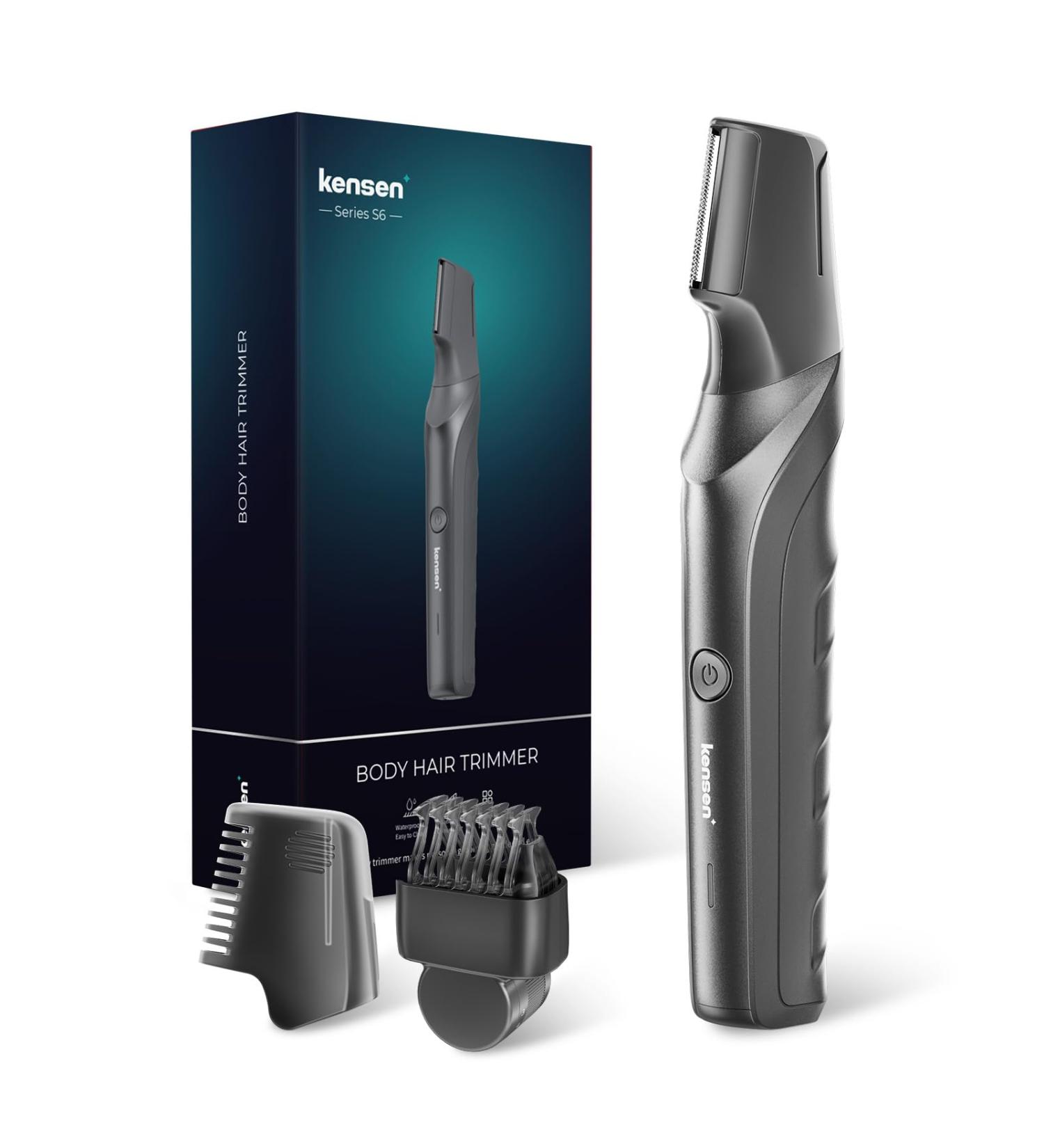 Waterproof Intimate Razor for Men - Kensen V-Shaped Body Razor | Wet & Dry Use for Legs Chest and Armpits - Buy Online on SooperMarket.com
