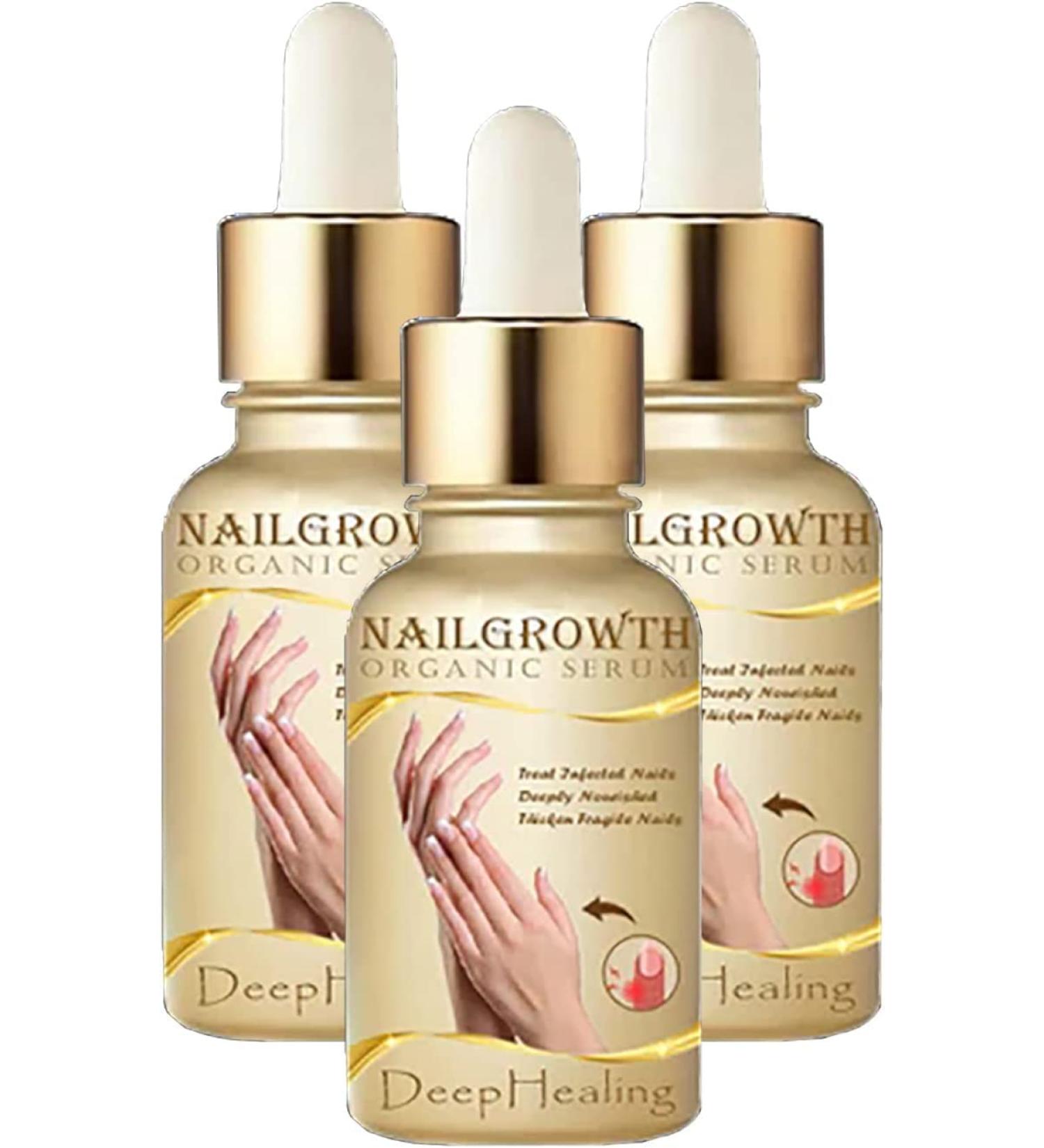 NailGrowth DeepHealing Organic Serum NailGrowth Nail Serum Reconstrux Nail Growth Nail Growth and Strengthening Serum Nail Serum for Growth and Repair for Damaged Nails (3pcs) - Buy Online on SooperMarket.com
