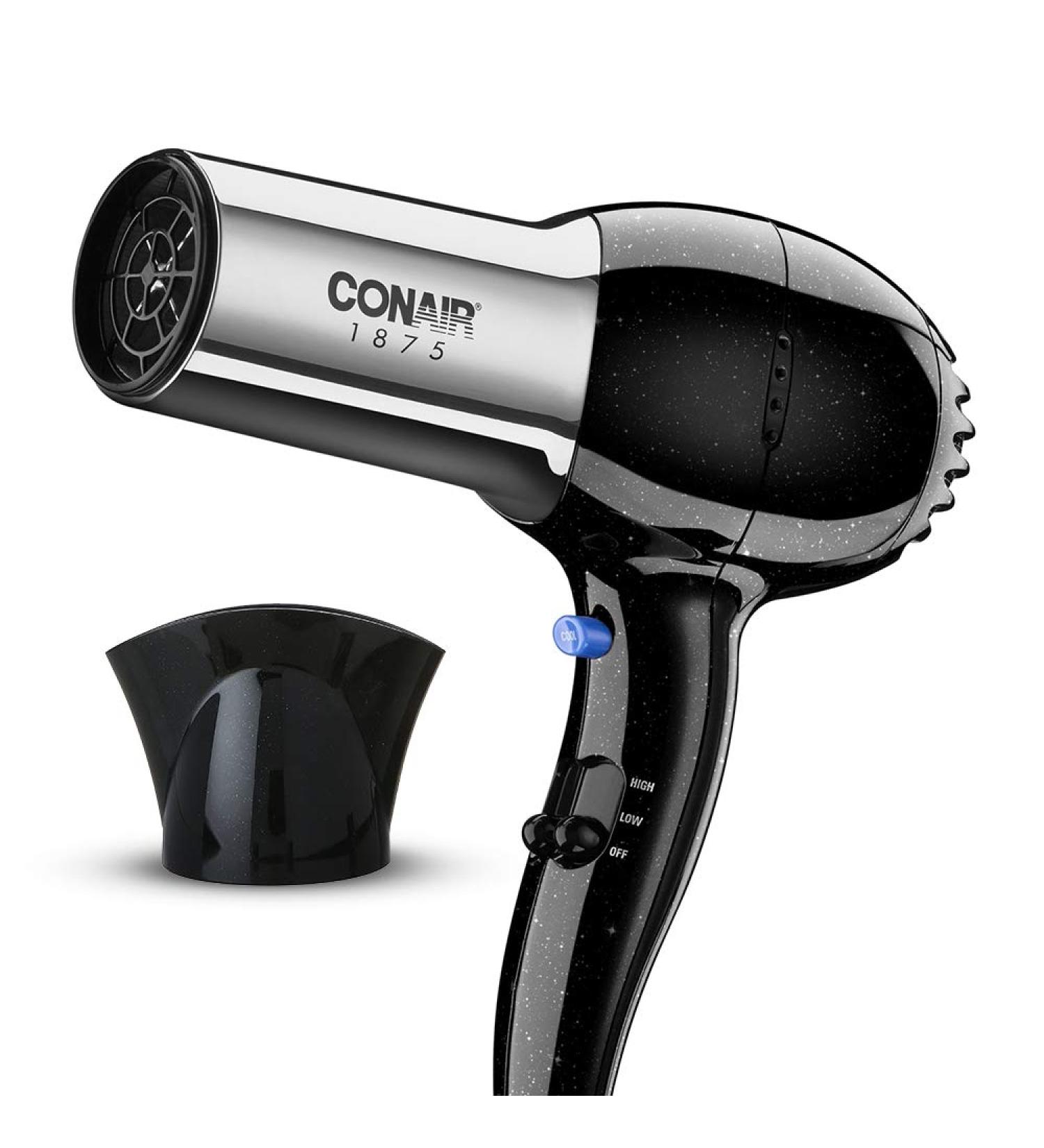 Conair 1875 Watt Professional Hair Dryer with Ionic Conditioning - Black/Chrome - Buy Online on SooperMarket.com