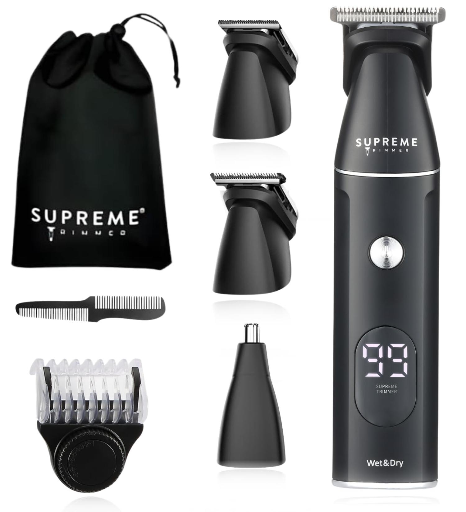 Supreme Trimmer All-in-One Multigroomer | IPX6 Waterproof | 120 Min Runtime | 14-Piece Versatile Grooming Kit | SMG3030 - Buy Online on SooperMarket.com