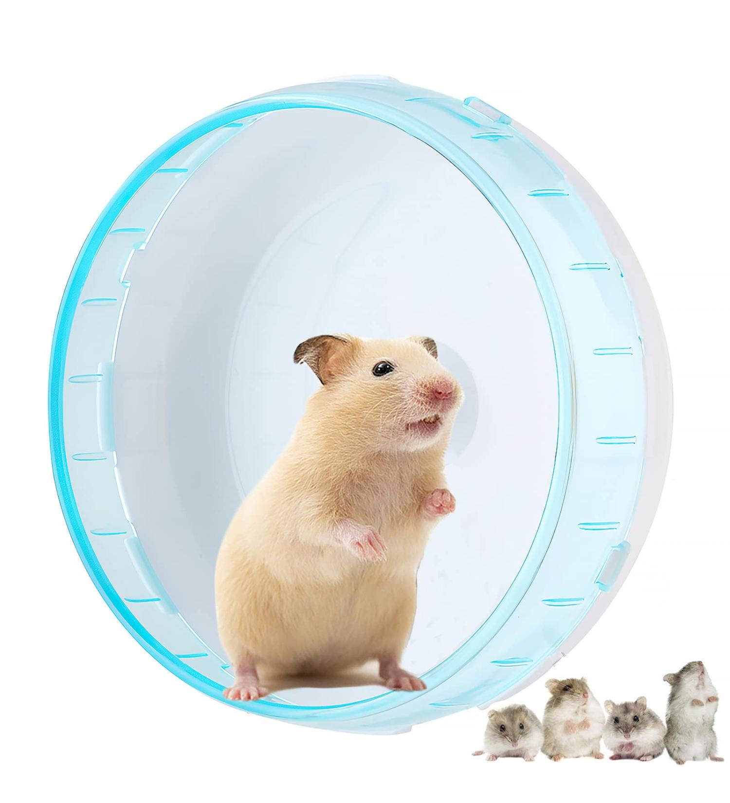 iFCOW 21cm Silent Hamster Running Wheel - Exercise Toy for Pet Mouse, Gerbil, and Rats - Buy Online on SooperMarket.com