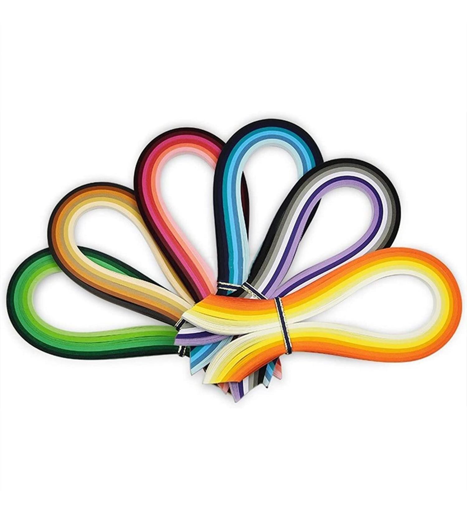 1.5mm Quilling Paper Strips Kit - 36 Colors, 720 Strips - DIY Crafts Supplies - Buy Online on SooperMarket.com