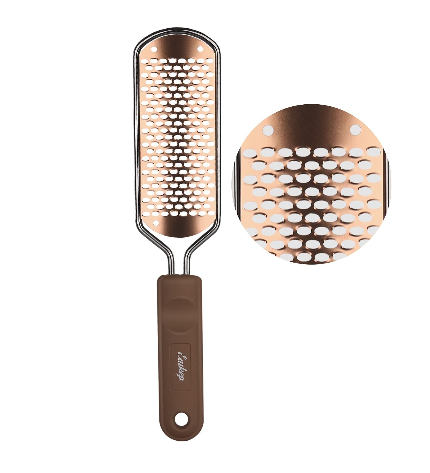 Professional Foot File Scrubber Pedicure - Callus Remover for Feet | Easkep Foot Grater Rasp Scraper for Corns and Dead Skin (Golden) - Buy Online on SooperMarket.com