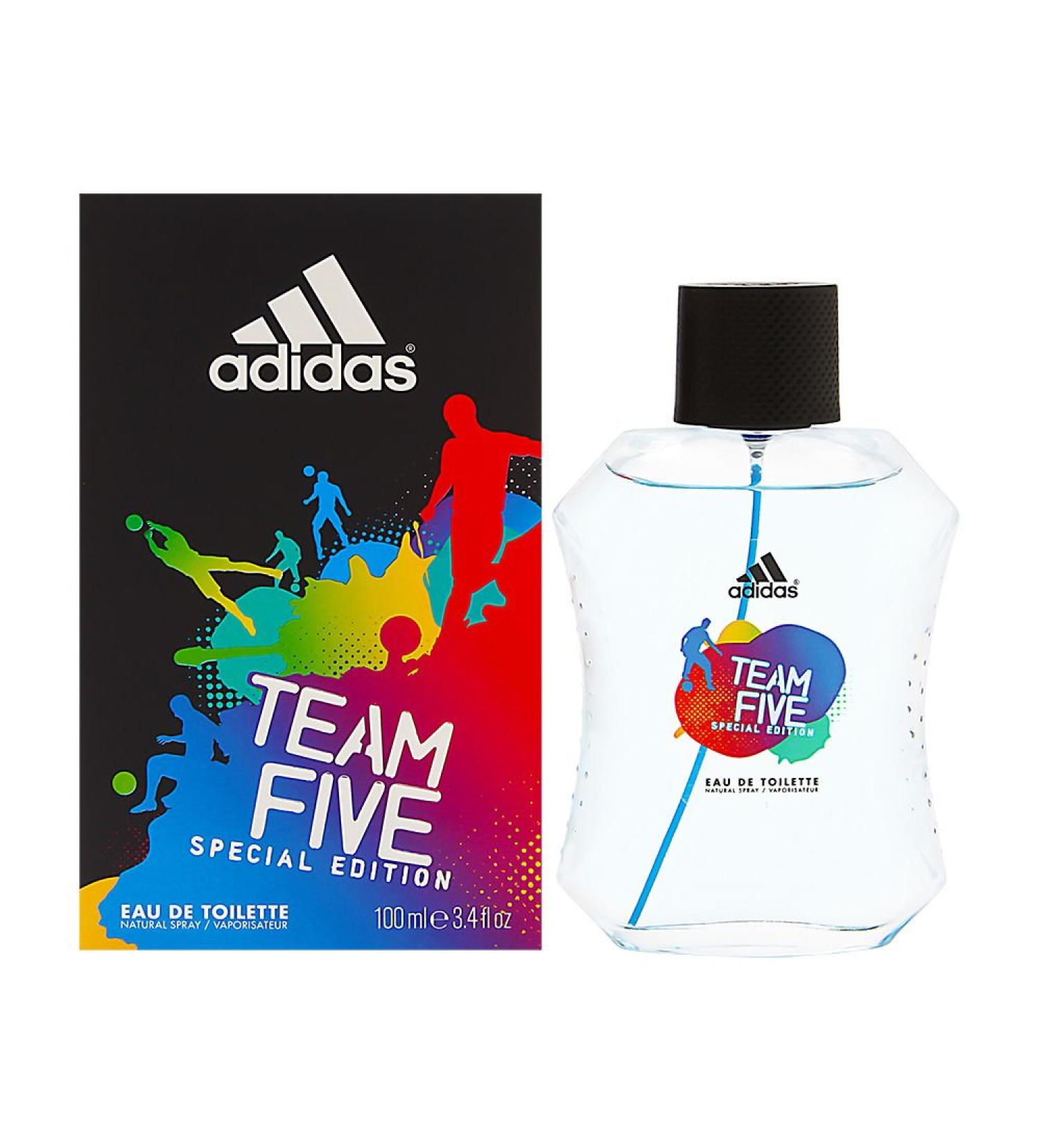 adidas Team Five Special Edition Eau De Toilette Spray for Men 3.4 Fl Oz