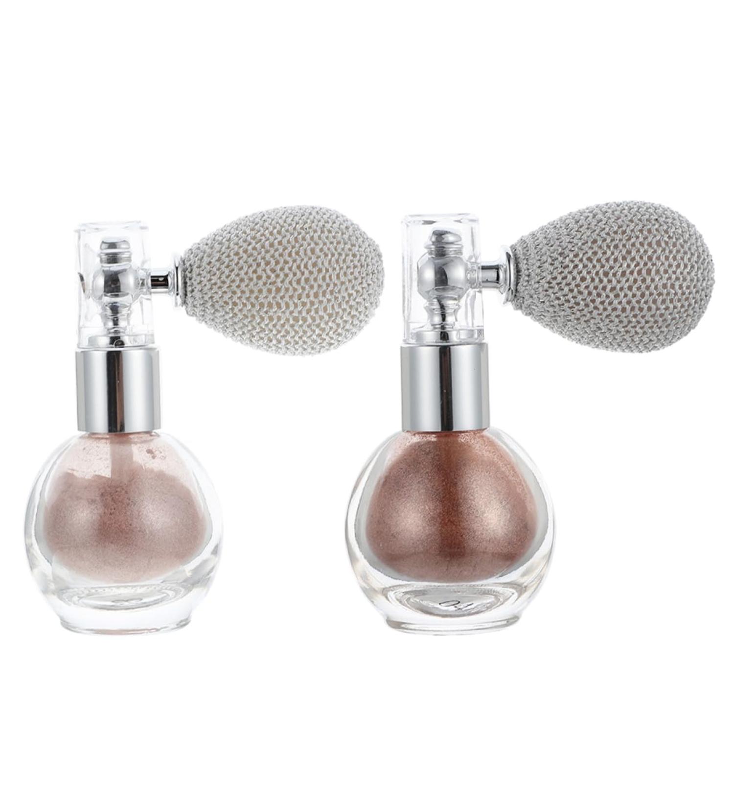 FOYTOKI 2pcs Spray Glitter Highlighting Powder Face High Gloss Spray Shimmer Sparkle Pressed Spray Plastic - Buy Online on SooperMarket.com