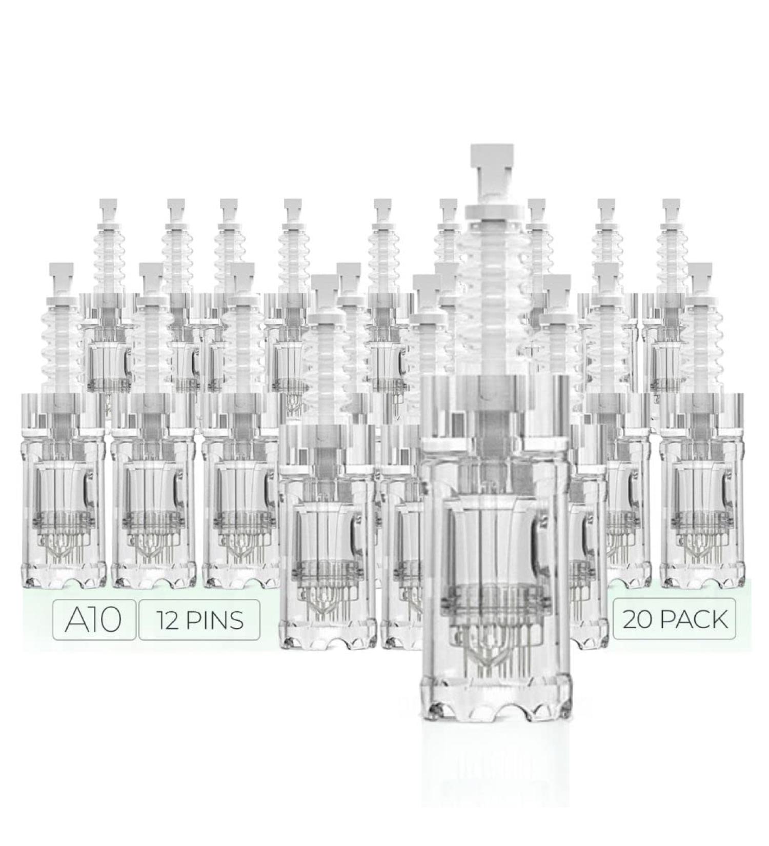 Dr. Pen Ultima A10 12 Pins (0.25mm) Cartridges - 20 Pack - Disposable Replacement Parts - Buy Online on SooperMarket.com
