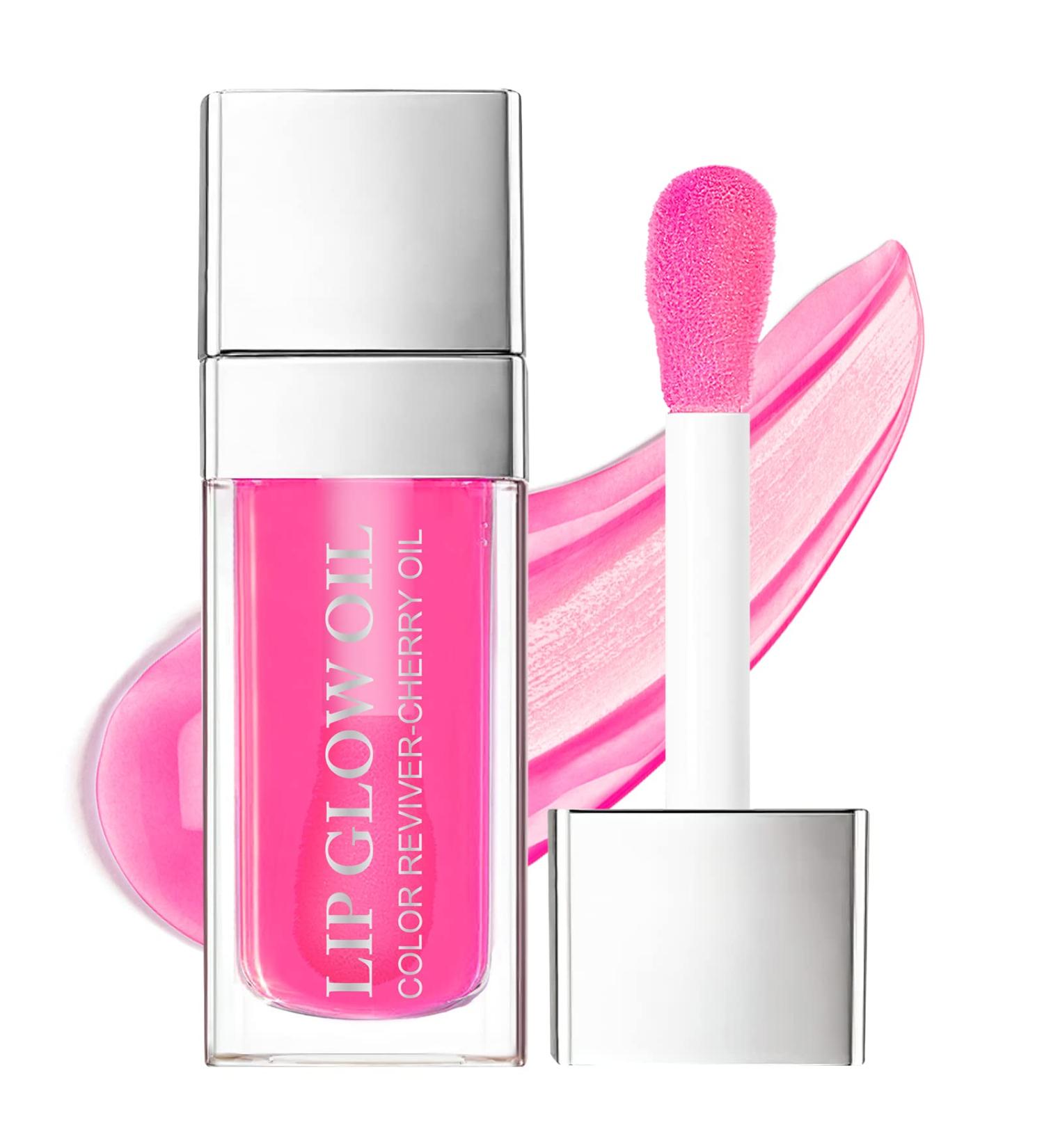 AOOWU Tinted Plumping Lip Oil | Long-Lasting Hydrating Lip Gloss - Raspberry Red - Buy Online on SooperMarket.com