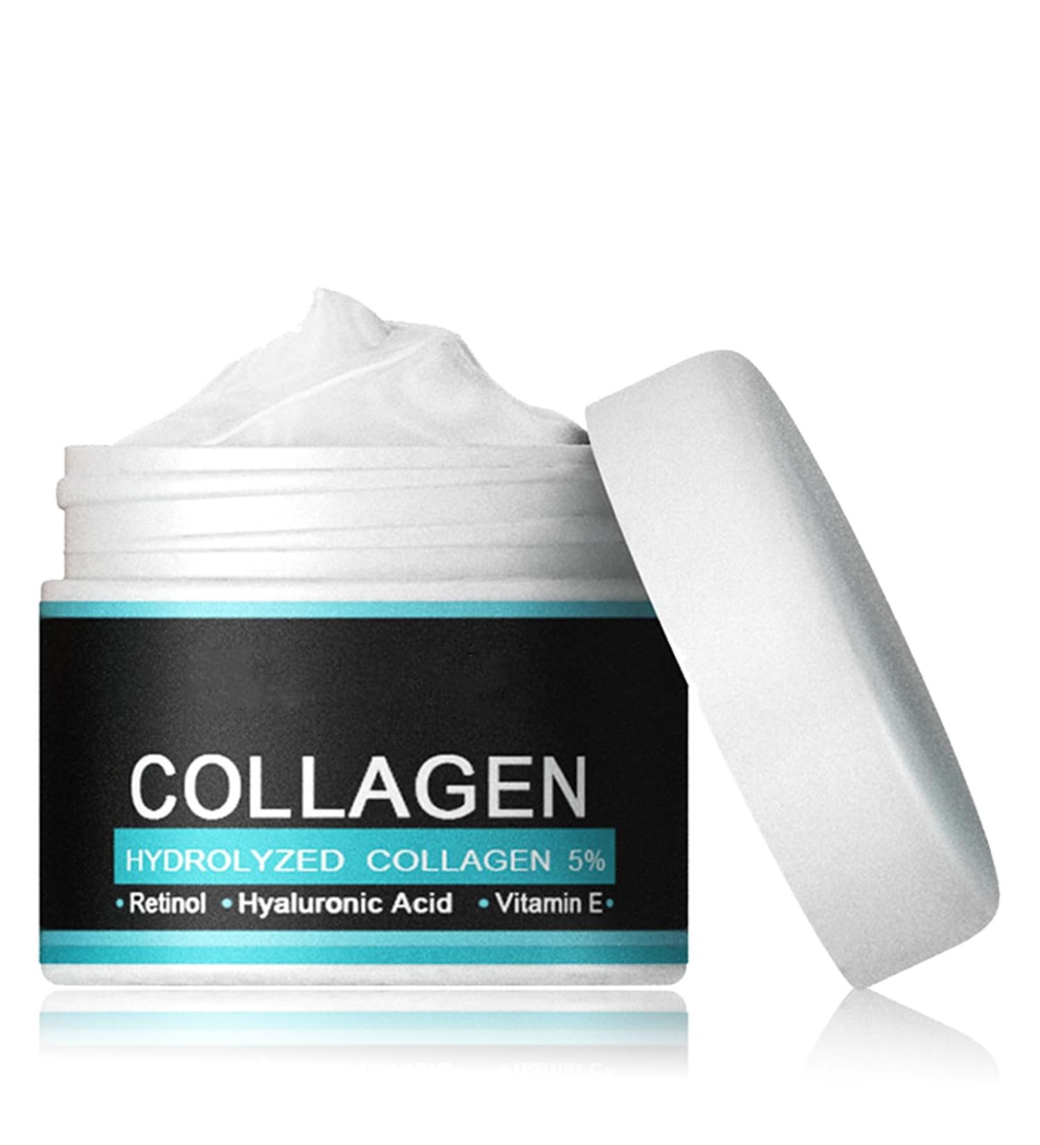 Collagen Night Cream for Men - Anti-Aging Face Moisturizer with Hyaluronic Acid & Vitamins E | Skin Tightening Wrinkle Cream - Buy Online on SooperMarket.com