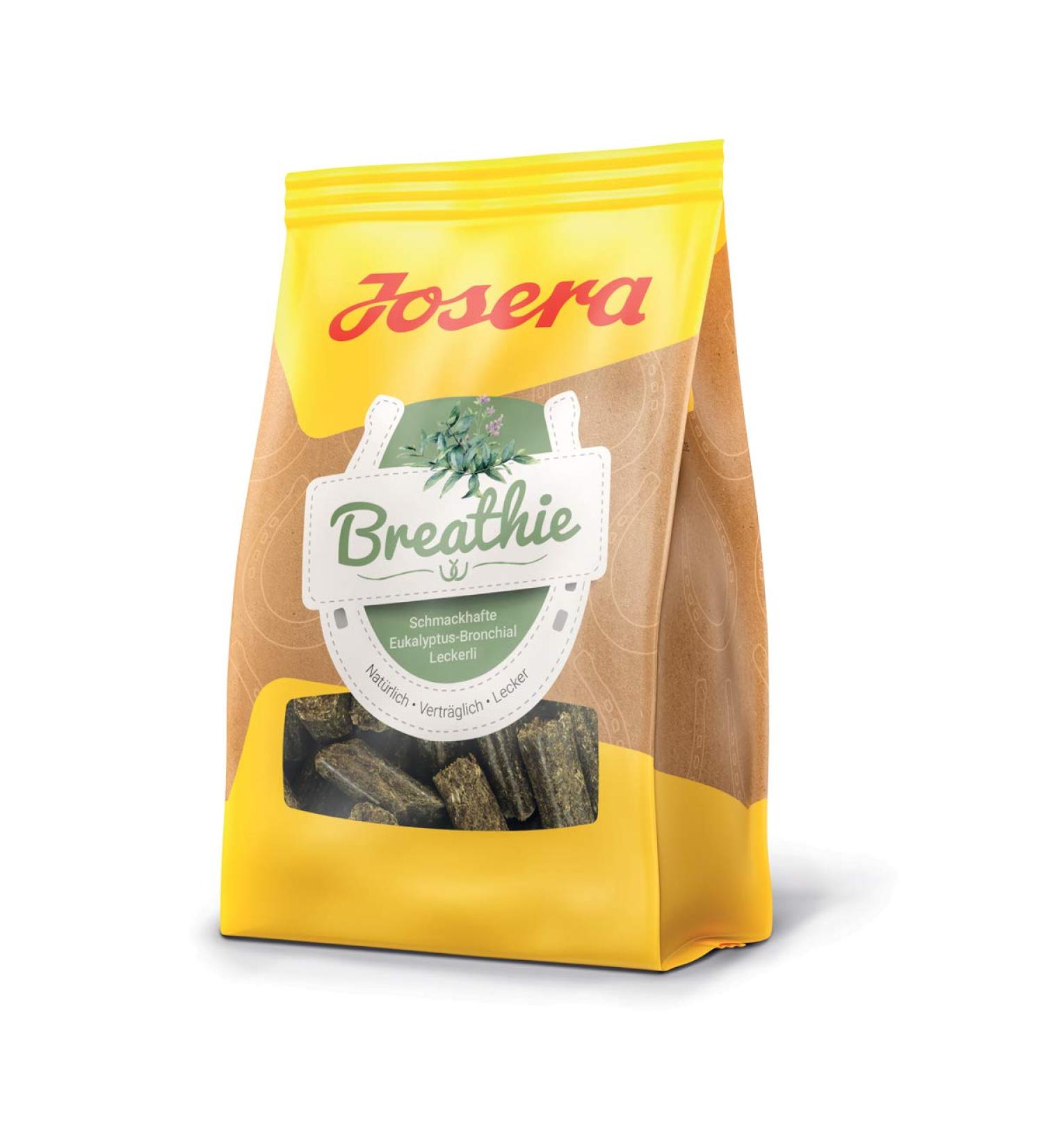 Josera Breathie Pferdeleckerli (900g) - Tasty Eucalyptus Horse Treats | Healthy Herbal Reward for Horses | Buy Internationally - Buy Online on SooperMarket.com