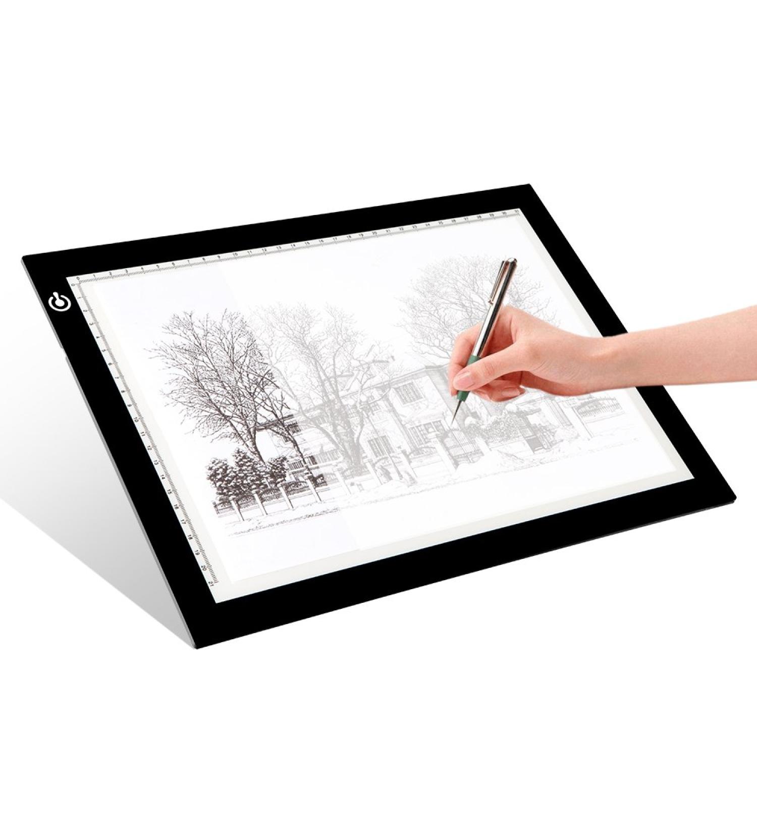 LitEnergy A4 LED Copy Board Light Tracing Box - Ultra-Thin USB Power Artcraft LED Trace Pad for Tattoo Drawing & Diamond Painting - Ideal for Streaming, Sketching, Animation - Black - Buy Online on SooperMarket.com