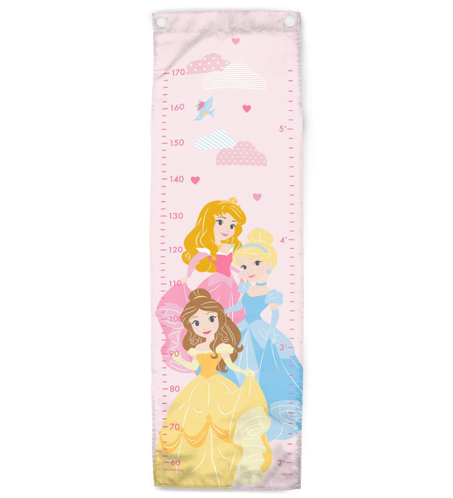 Disney Princess Colors Poly-Canvas Kids Growth Chart Pink - 170 cm Height - Buy Online on SooperMarket.com
