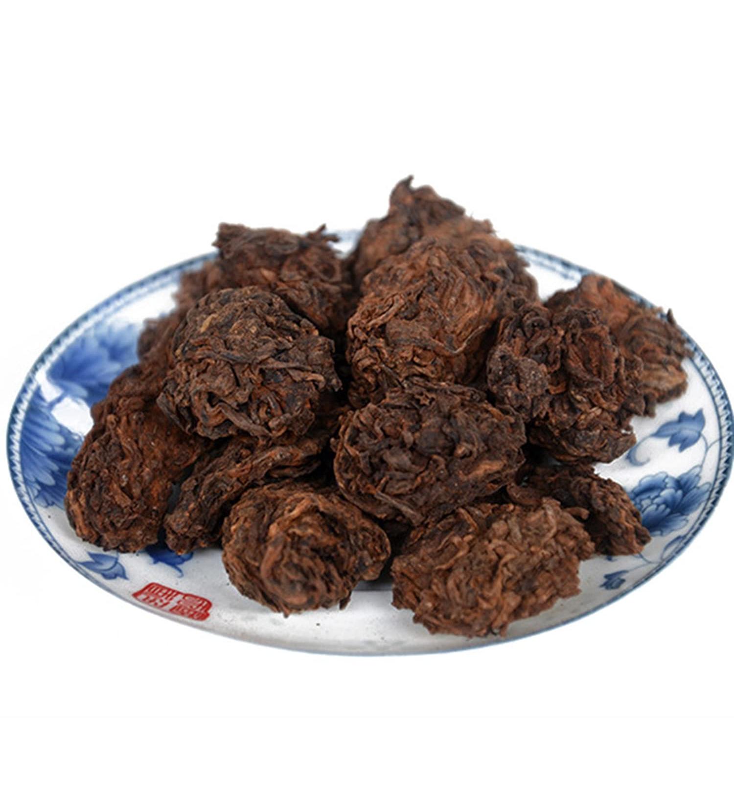 Oriarm Yunnan Ripe Pu Erh Tea Lao Cha Tou - Ripened Aged Puerh Old Tea Nuggets - Chinese Shu Puer Tea 100g Ziplock Resealable Bag Puerh Old Tea Nuggets 100g - Buy Online on SooperMarket.com