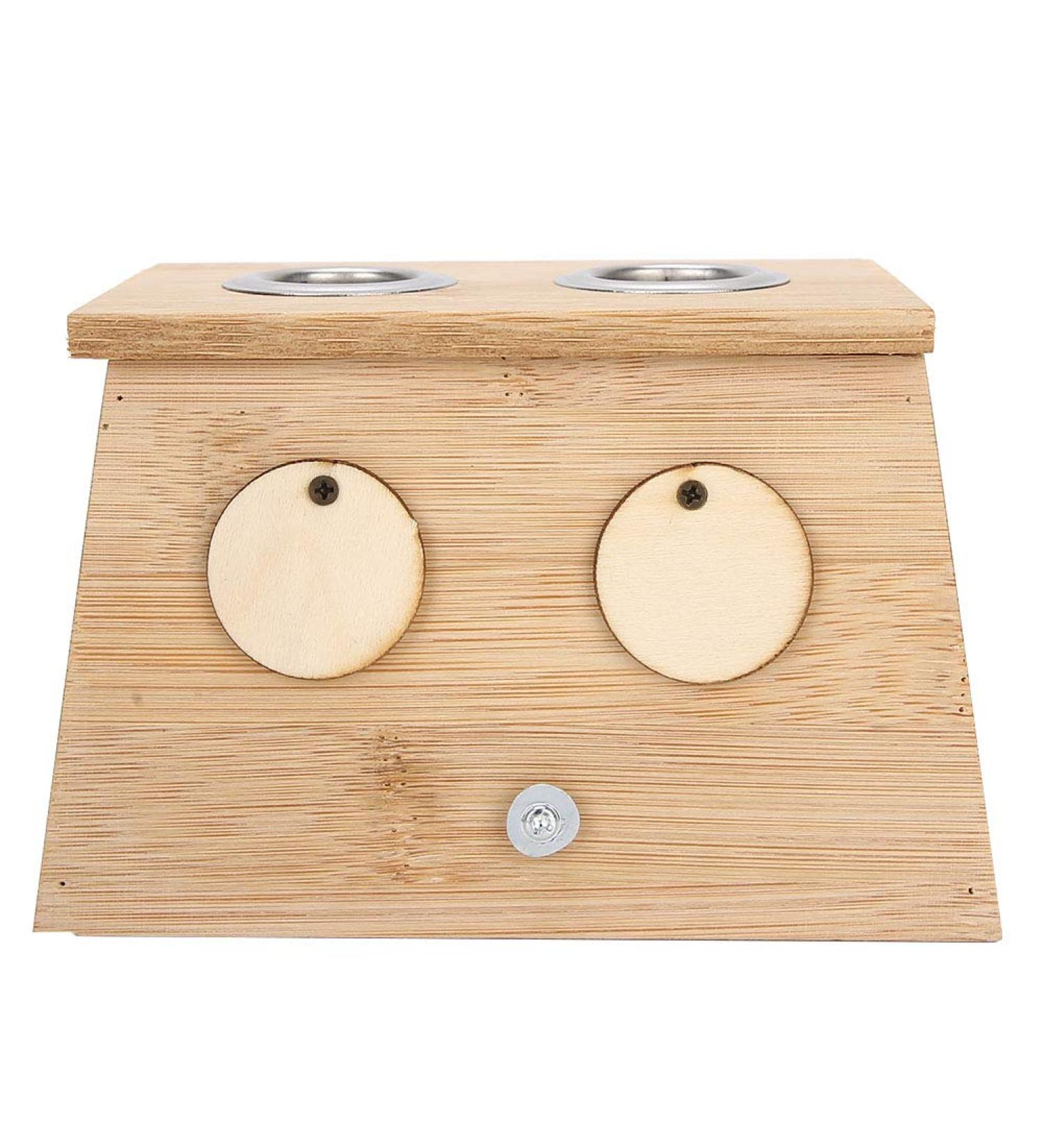 Moxibustion Box - 3 Types Moxa Sticks Burner | Popular Bamboo Box for Health Care & Healing Therapy (2 Holes) - Buy Online on SooperMarket.com