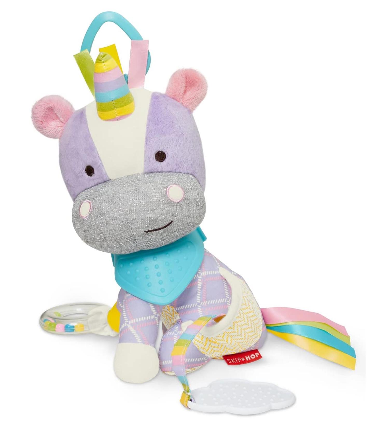 Skip Hop Bandana Buddies Baby Unicorn Toy - Multi-Sensory Rattle & Teething Toy - Buy Online on SooperMarket.com