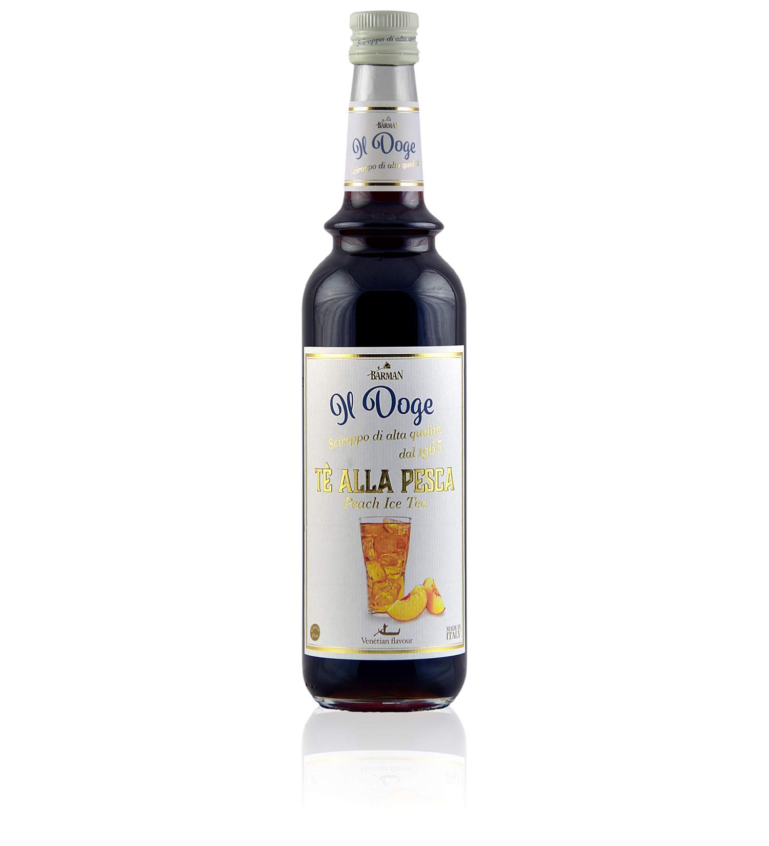 BARMAN IL DOGE Peach Ice Tea Syrup 70cl - Buy Online on SooperMarket.com
