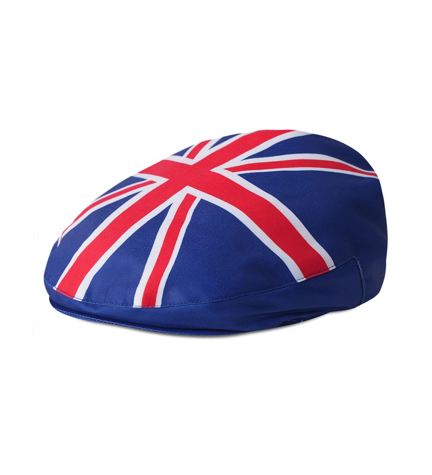 Kids Vintage Flat Cap | Breathable & Soft | 3-6 Months | Blue Red - Buy Online on SooperMarket.com