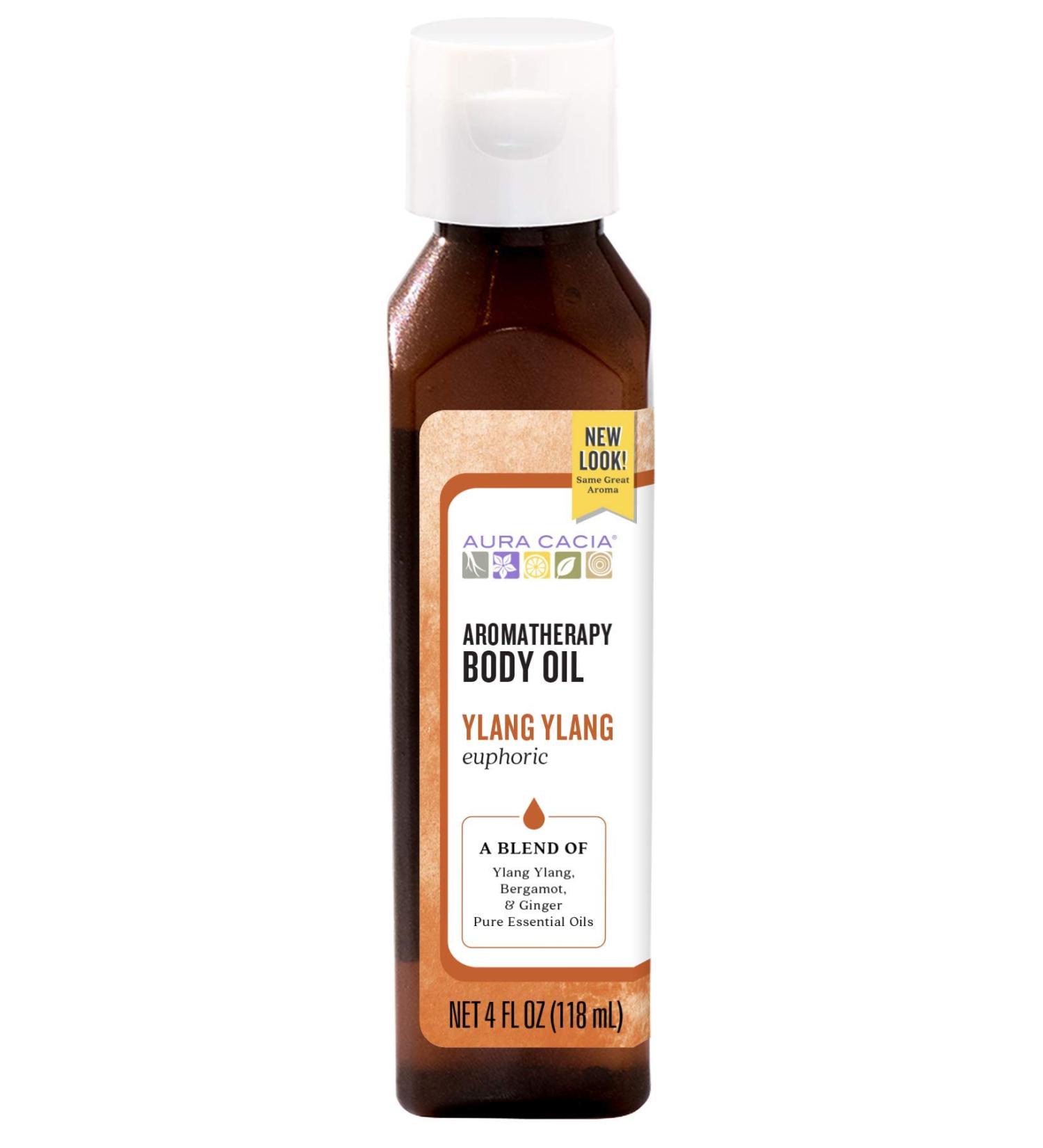 Aura Cacia Euphoric Ylang Ylang Aromatherapy Body Oil - 4 fl oz - Buy Online on SooperMarket.com