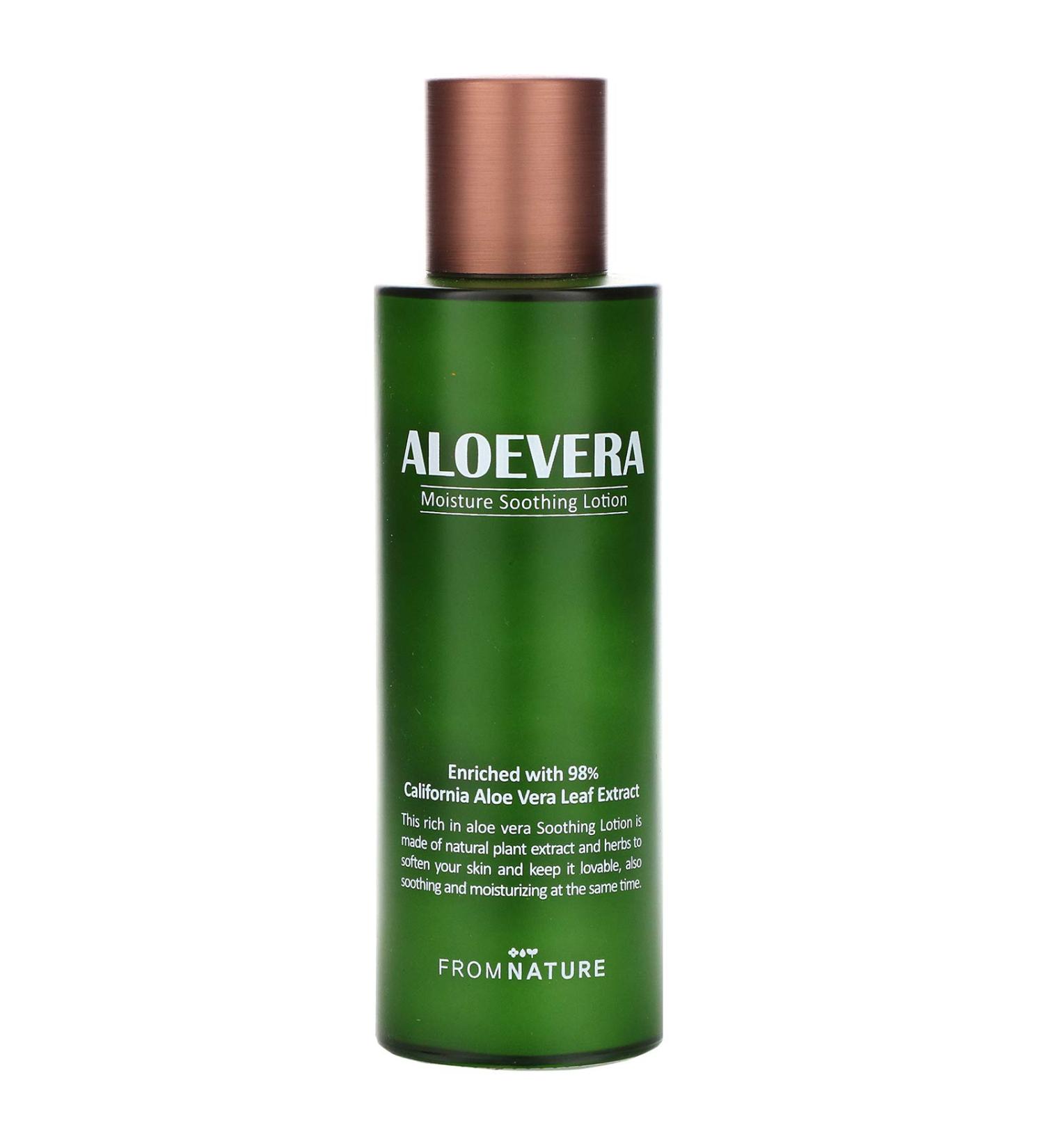 FromNature Aloe Vera 98% Moisture Soothing Lotion - 125ml | Hydrating Skin Care - Buy Online on SooperMarket.com