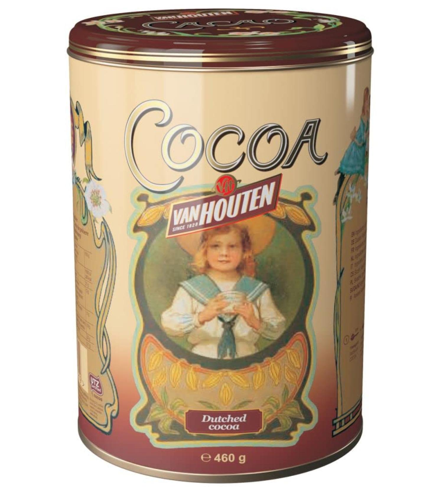 Van Houten Cocoa Powder Yellow Tin 460g